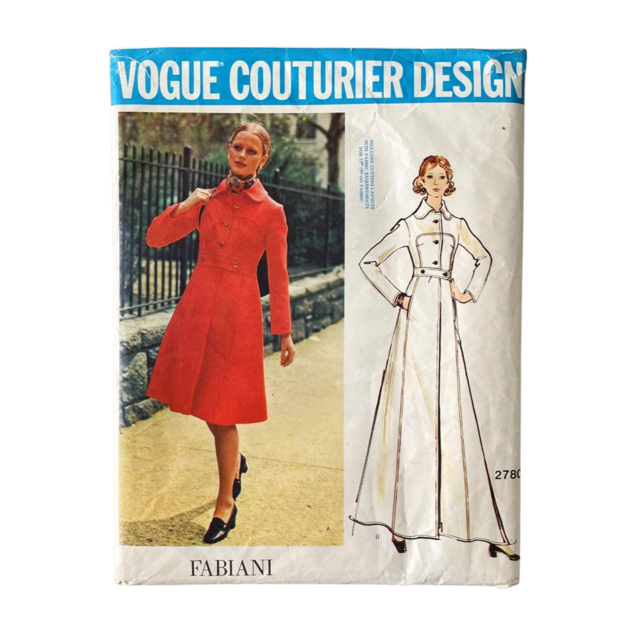 Vogue 2780 Womens Size 10 Coat FF