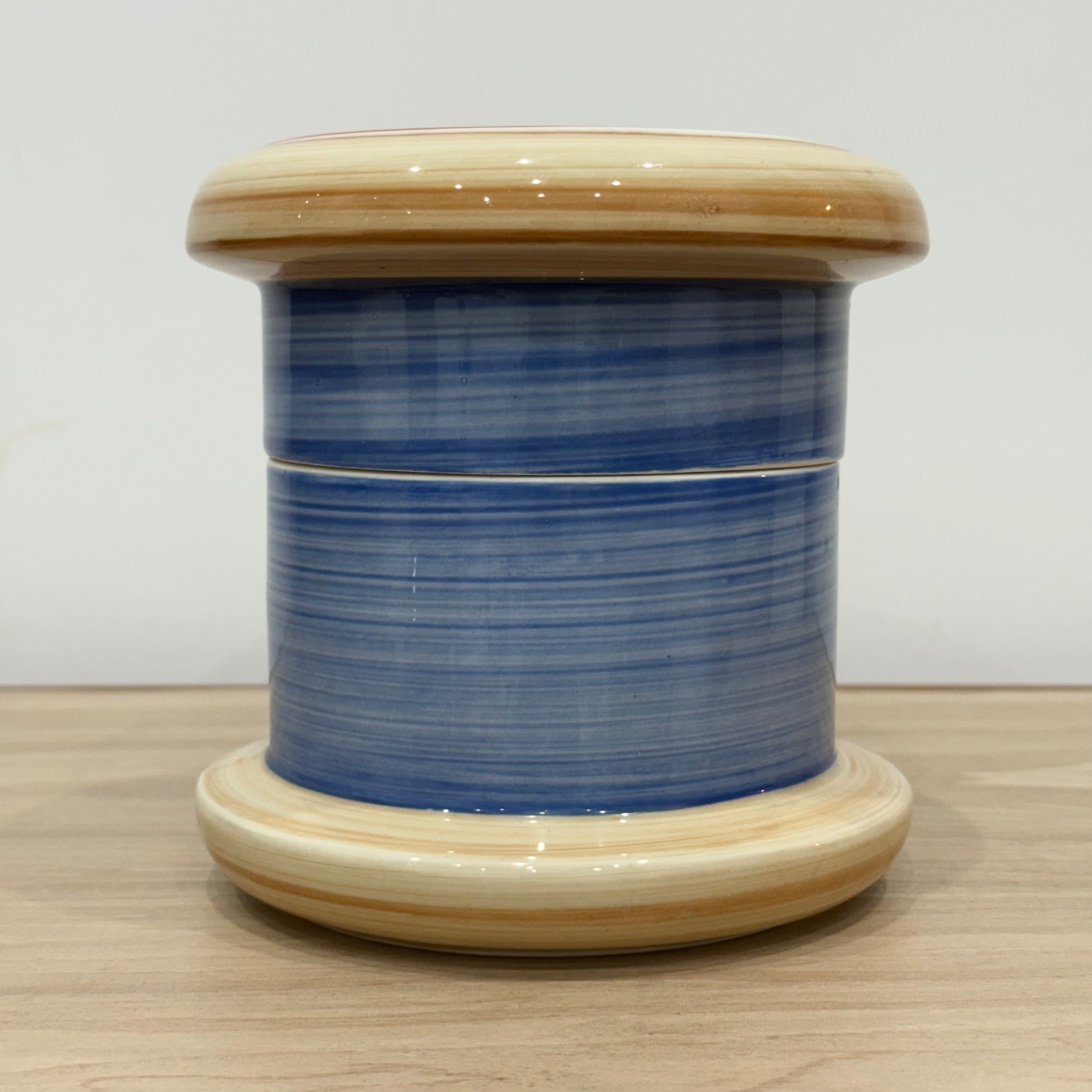 Vintage Dewhurst’s Sylko Thread Spool Ceramic Storage Jar – Hobbs Welch Design 1980