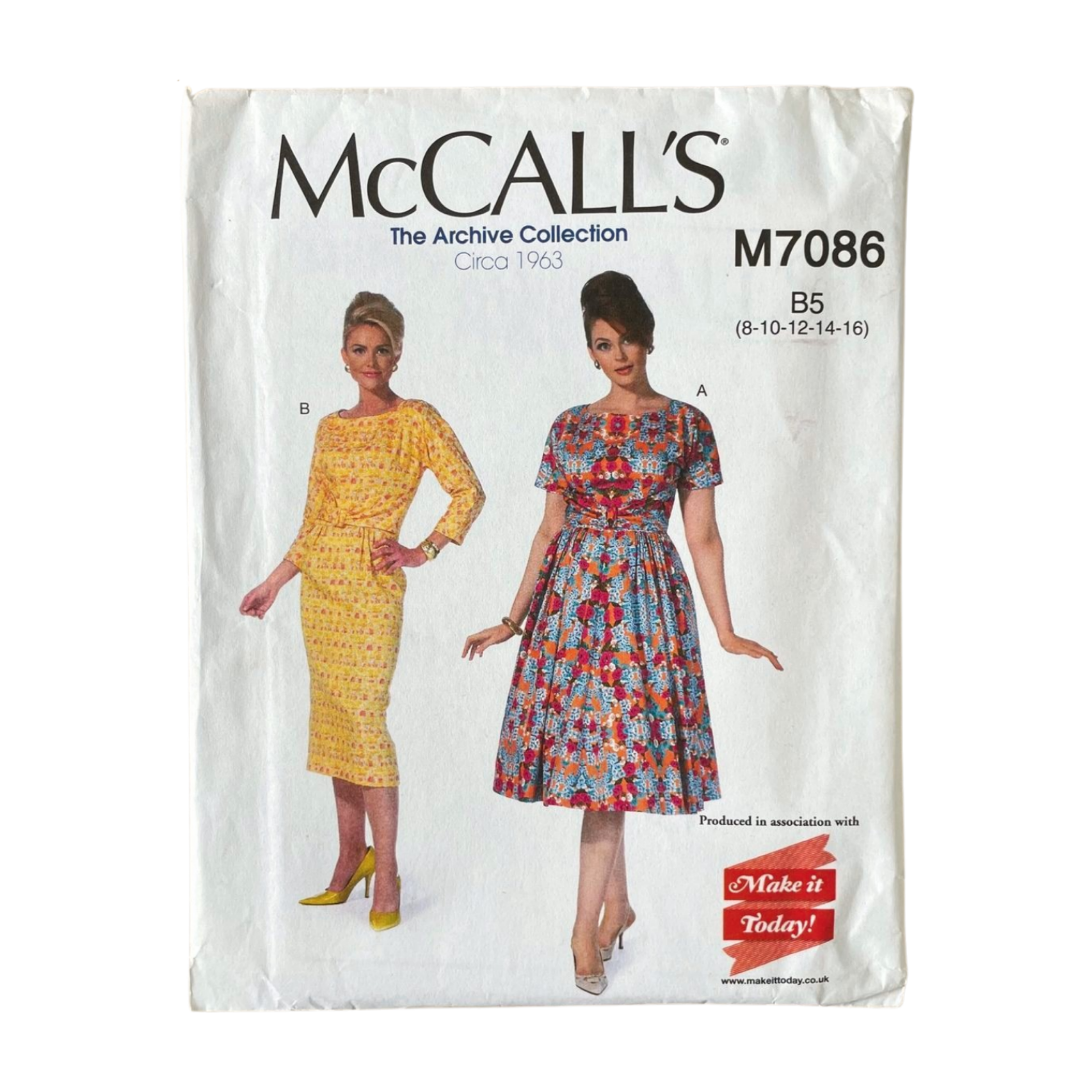 McCalls M7066 Womens Size 6-14 Dress FF