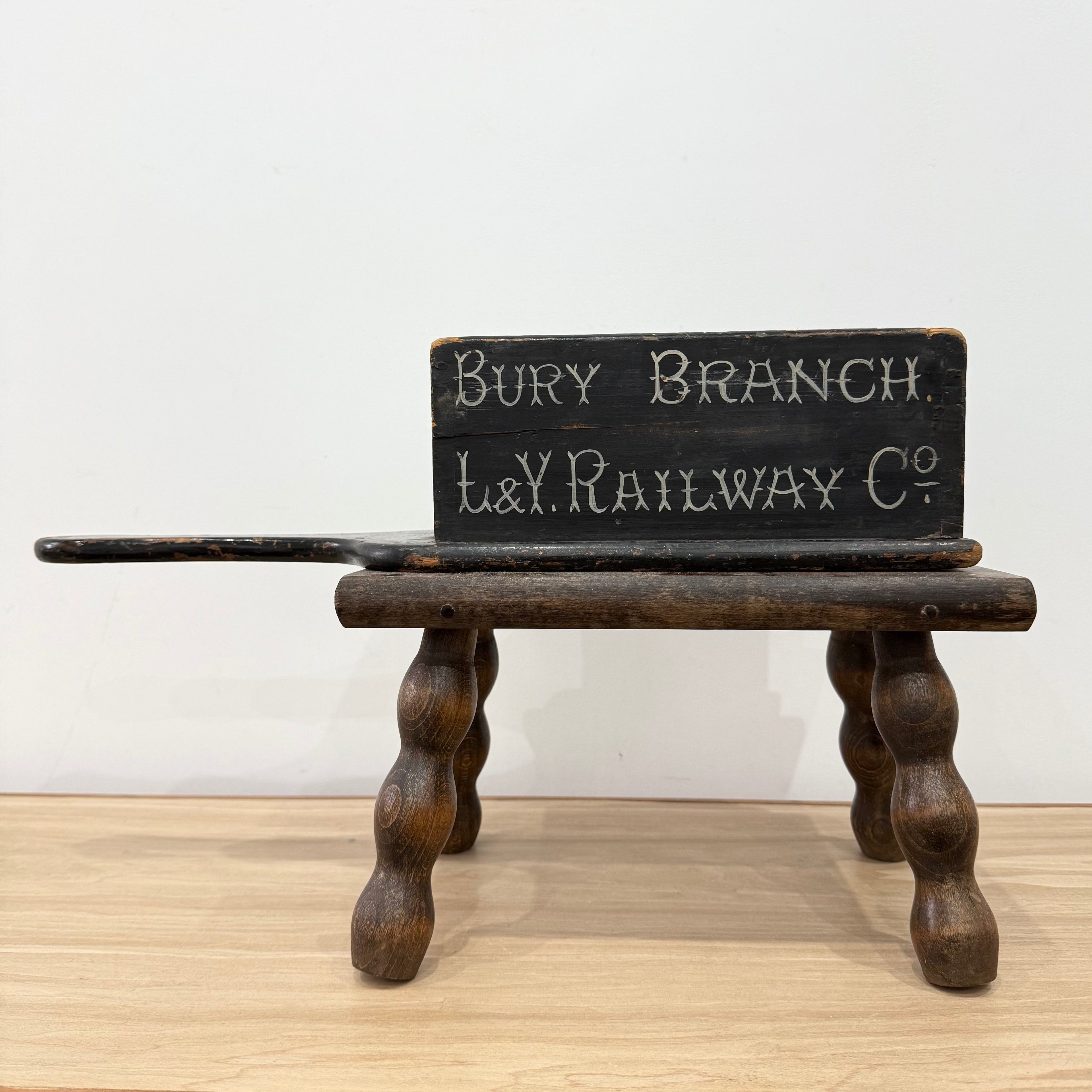 Antique L&Y Railway Co. Bury Branch Orphanage Fund Wooden Collection Box
