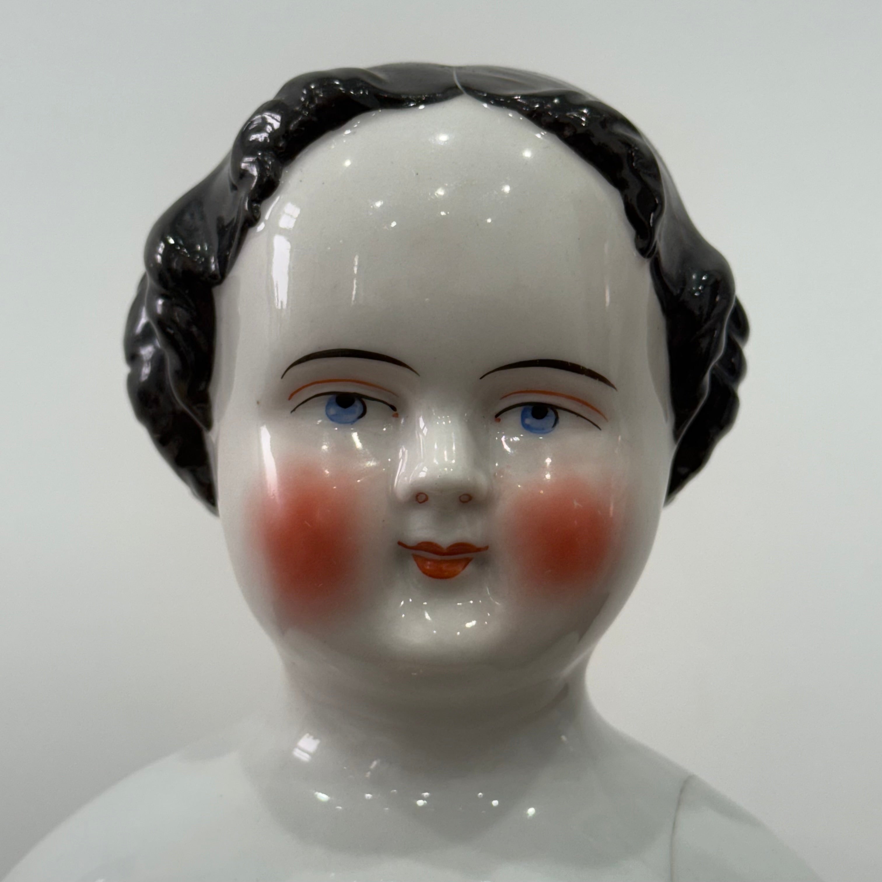 Antique Porcelain Doll Shoulder Head Bust 19th Century