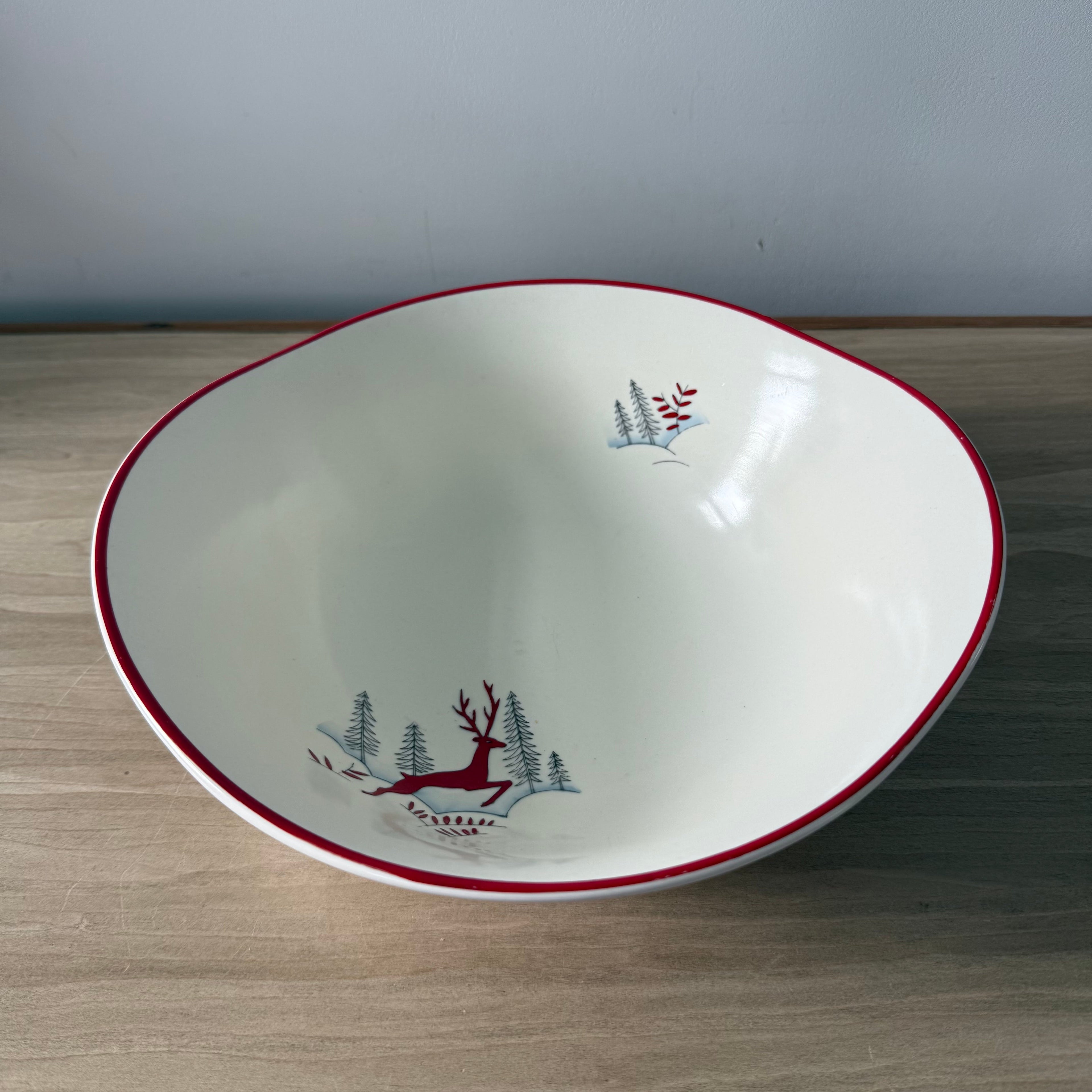 Crown Devon Stockholm Leaping Deer Bowl Fieldings 1950s