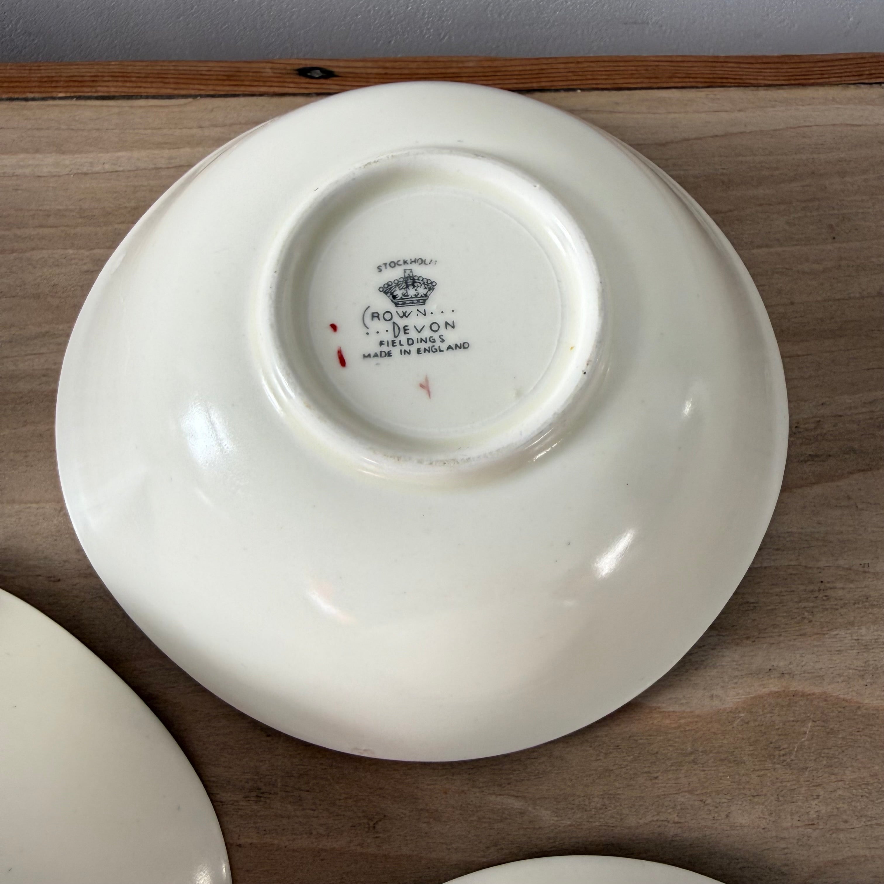 5 Crown Devon Stockholm Leaping Deer Dessert Bowls 1950s