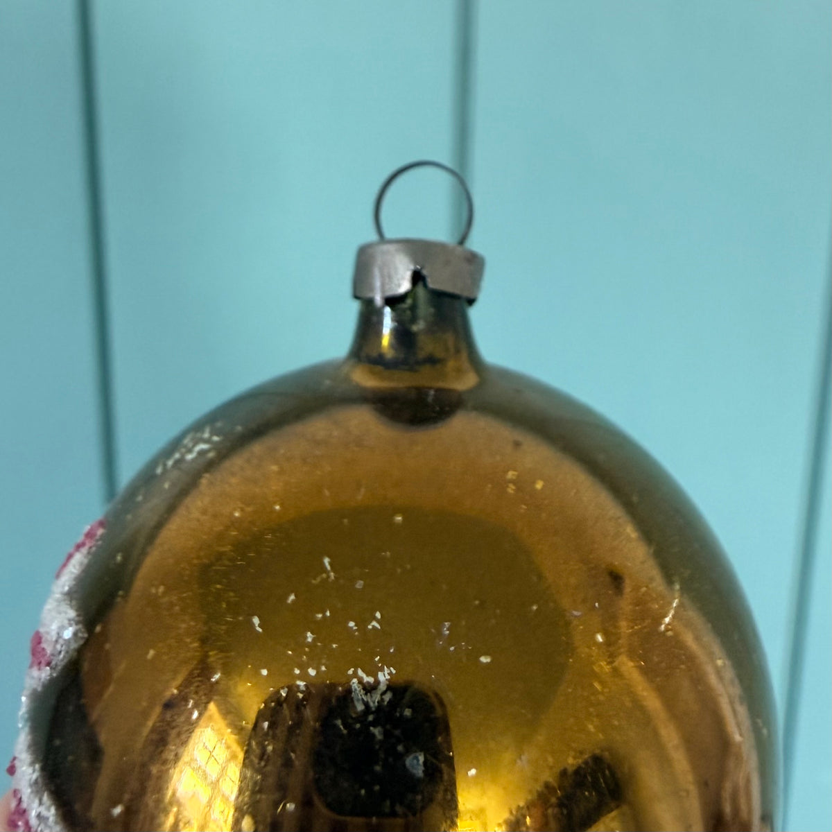 Boxed Set of 12 Vintage Glass Christmas Baubles
