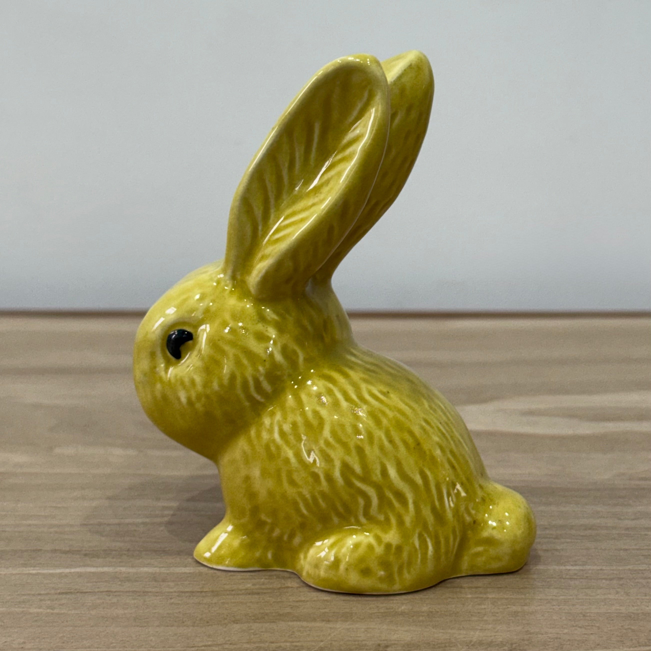 Vintage Sylvac Pottery Rabbit Figurine Model 1067 Yellow Green Glaze England