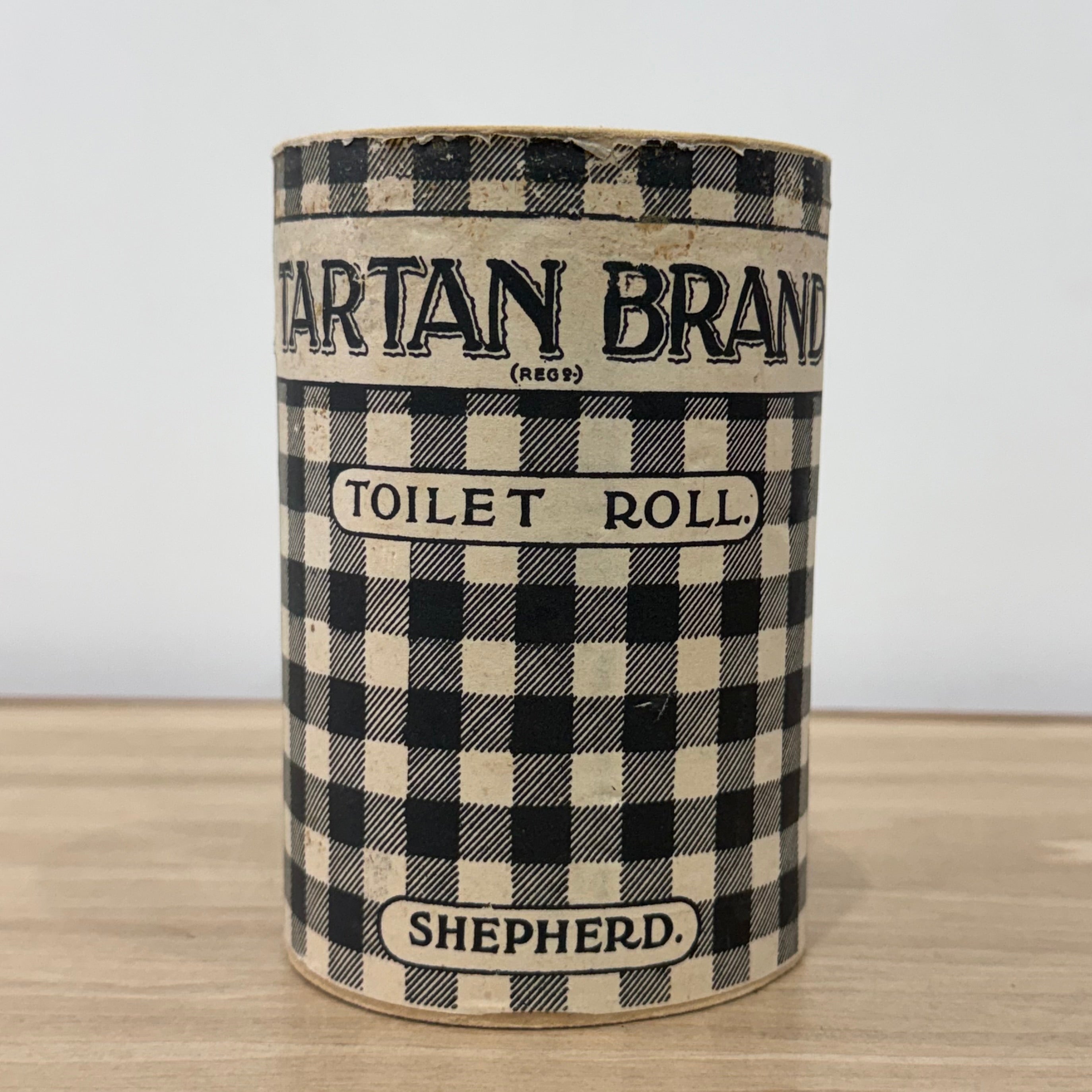Vintage Tartan Brand Toilet Roll Shepherd Scottish Advertising Wrapper