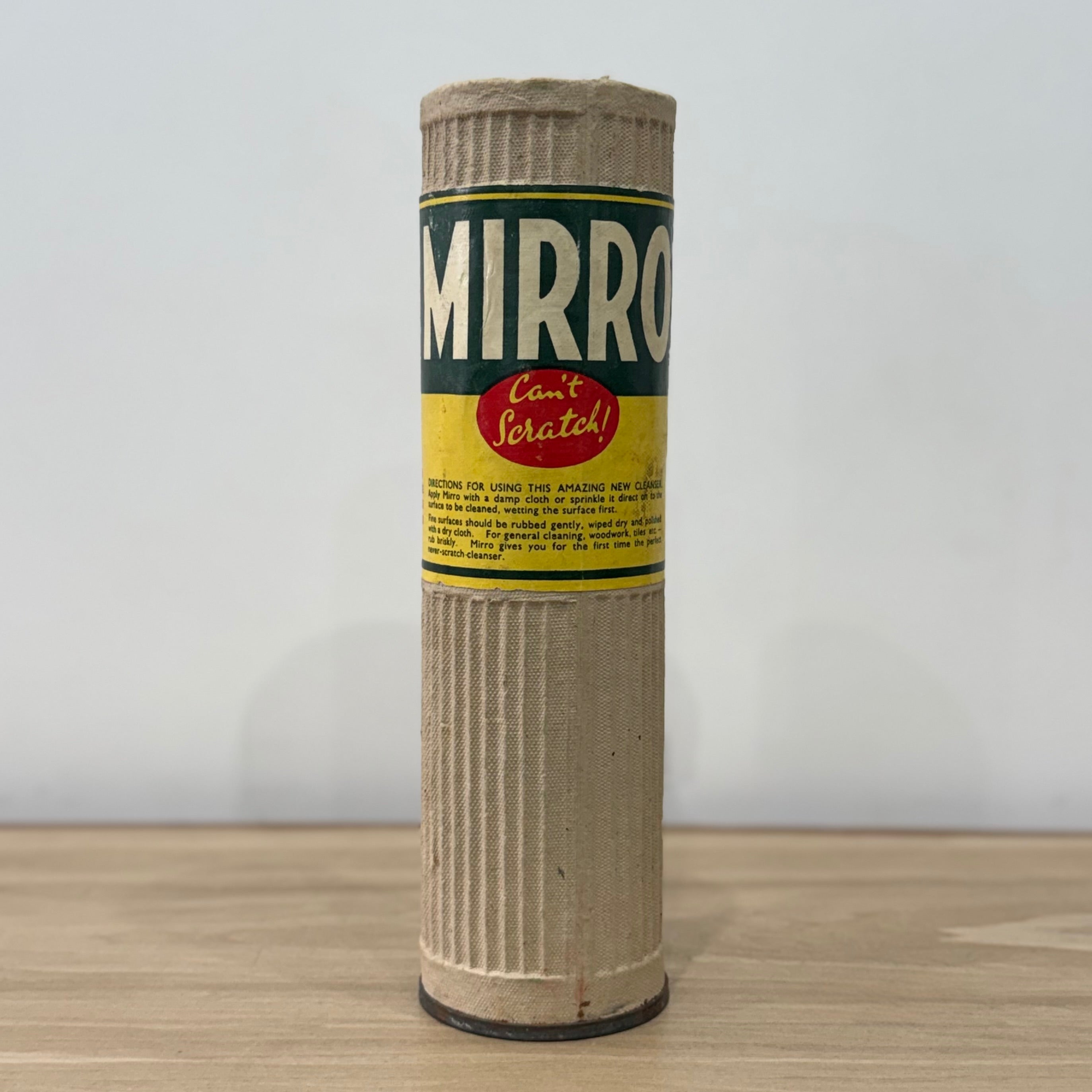 WWII Vintage Mirro Cleanser Special Wartime Canister
