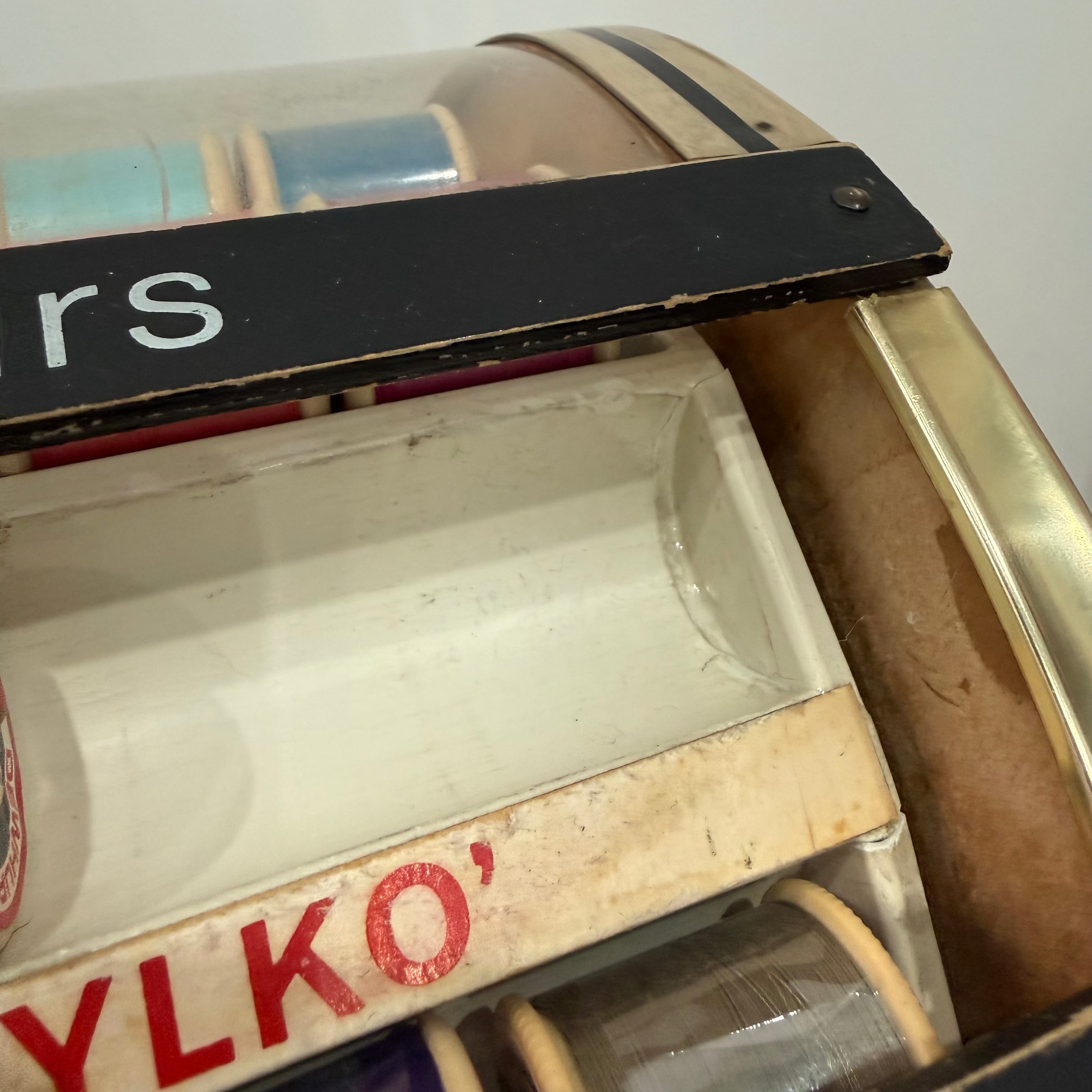 Vintage Dewhurst’s Sylko Rotating Thread Shop Display Carousel 350 Colours