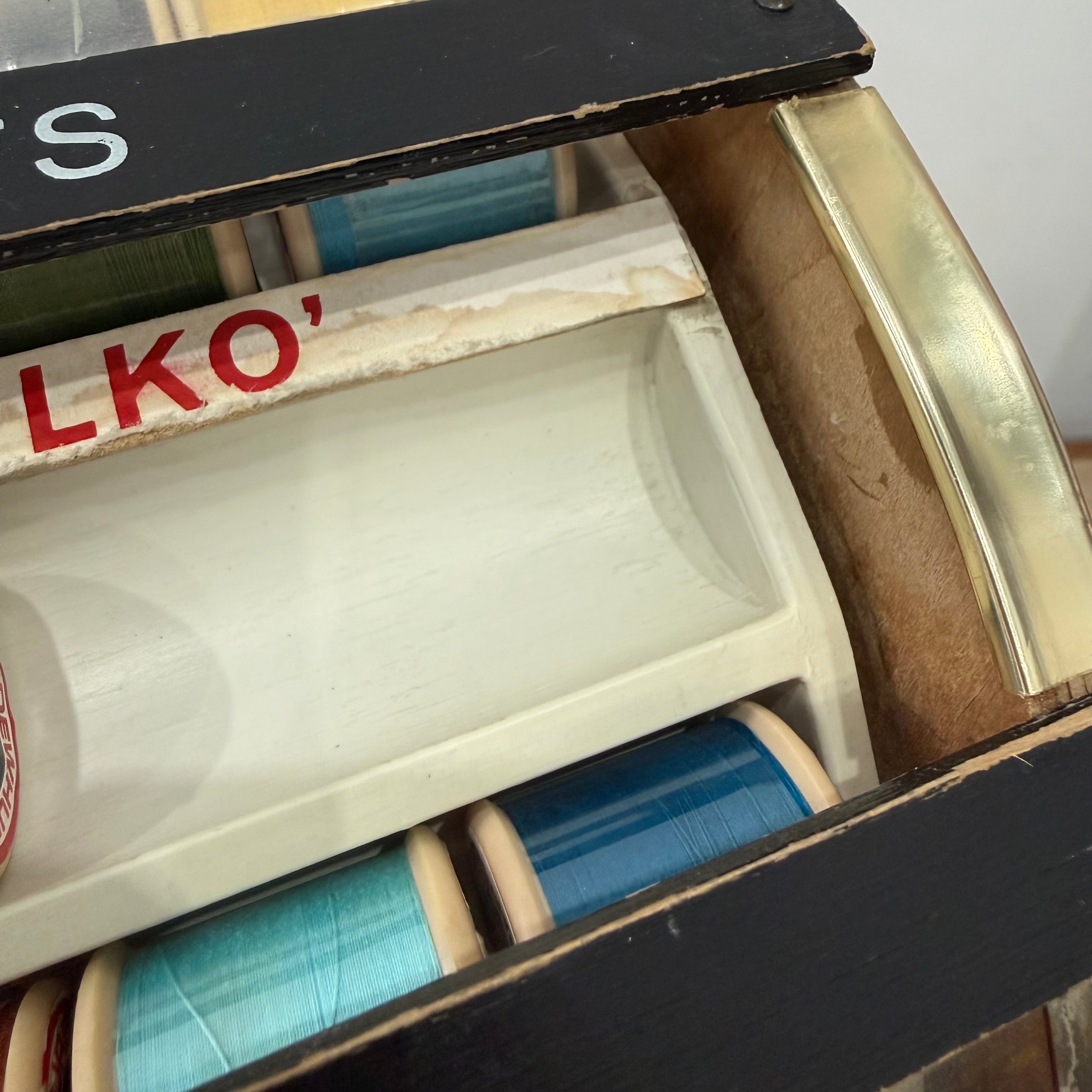 Vintage Dewhurst’s Sylko Rotating Thread Shop Display Carousel 350 Colours