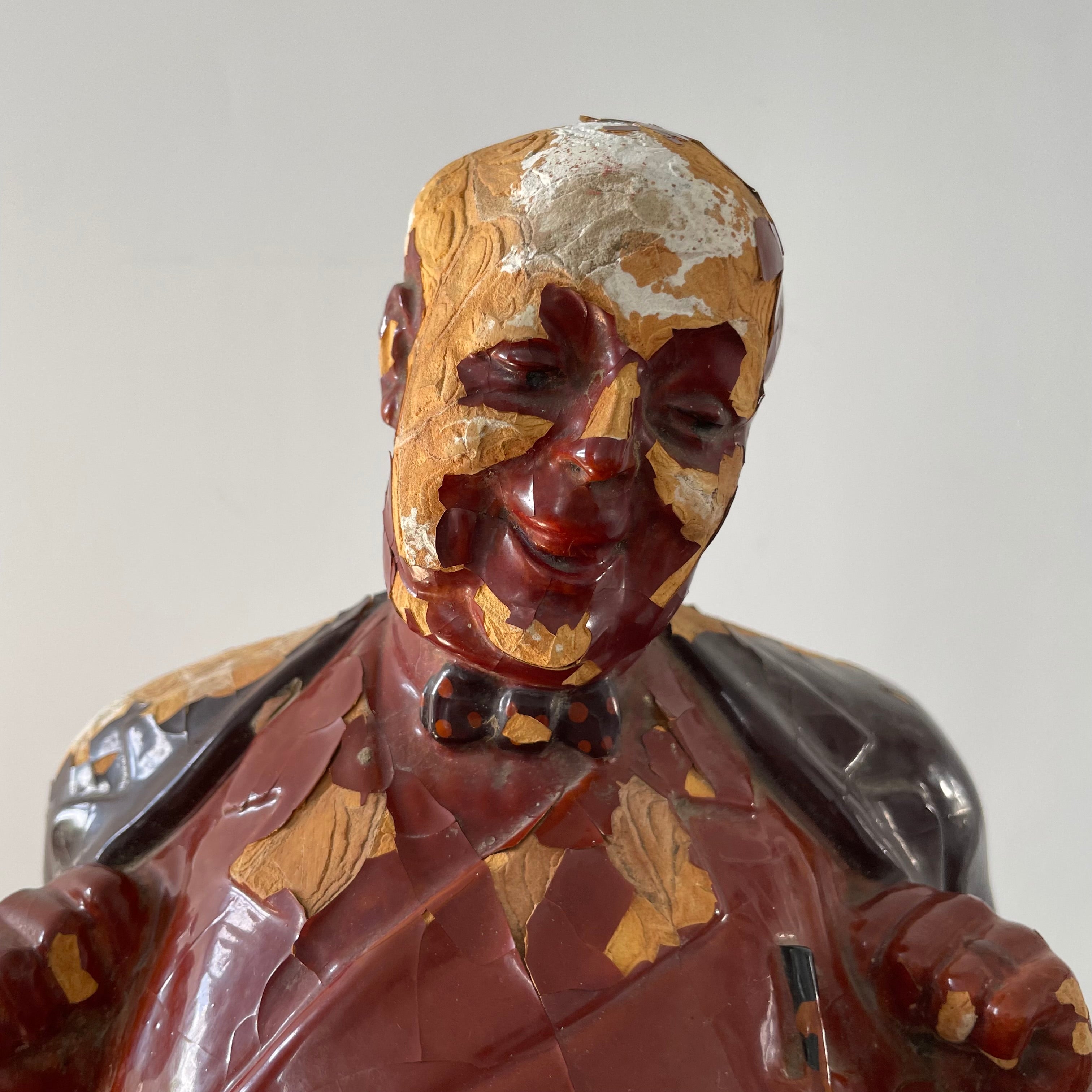 Antique Waterman’s “His Bosom Friend” Advertising Figure – Early 20th Century Plaster Bust