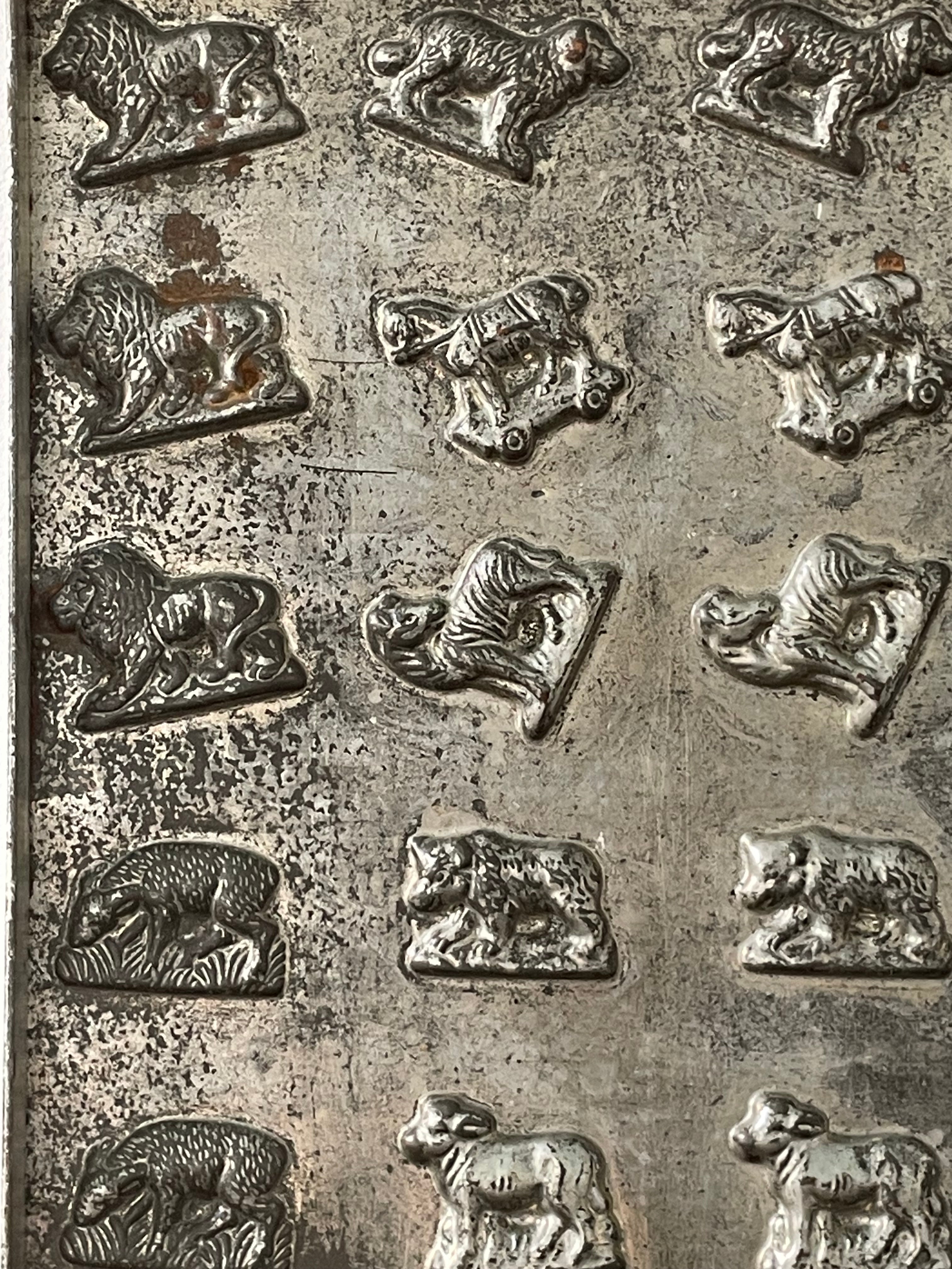 Antique Anton Reiche Chocolate Mould Tray with Animals – c.1920s