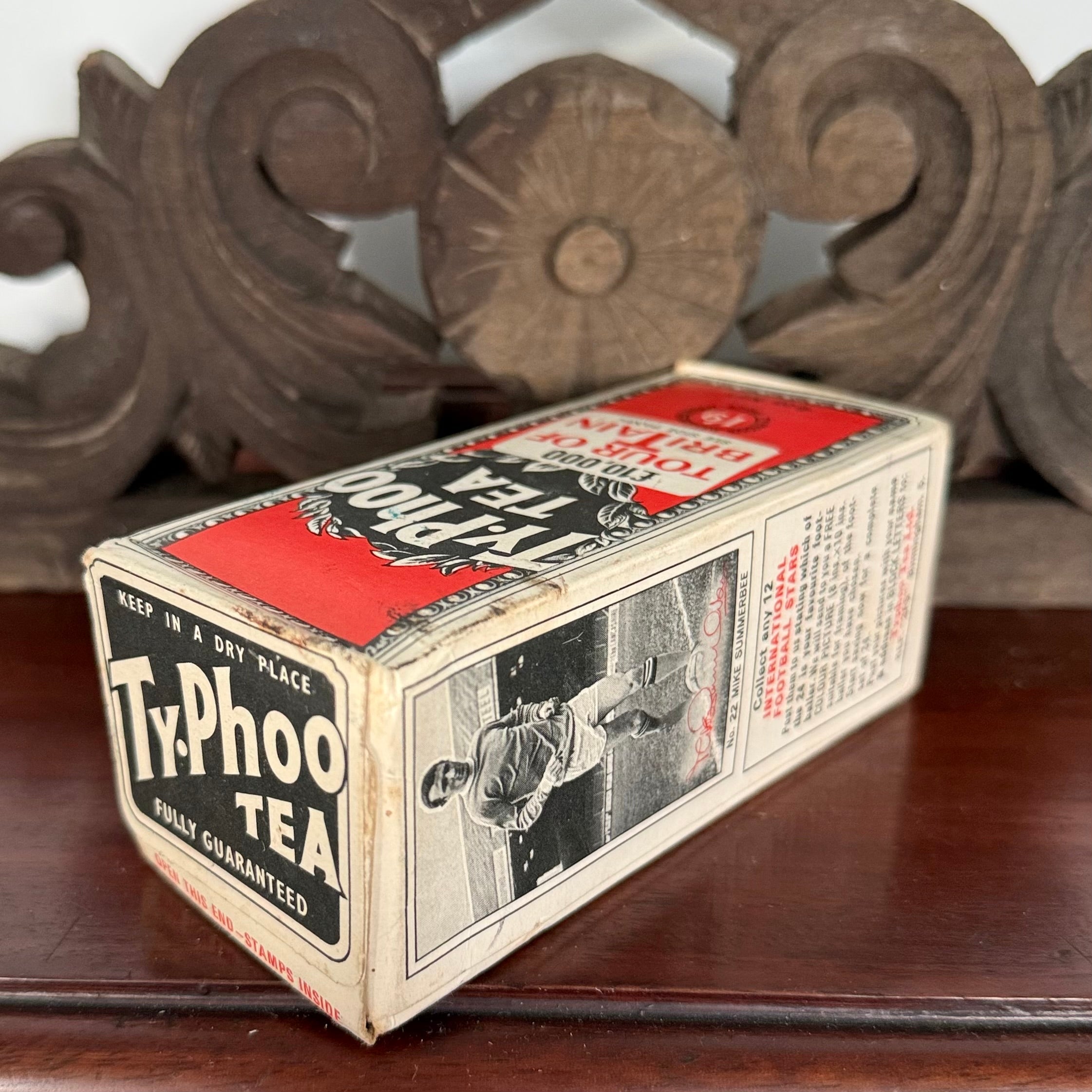 Vintage Typhoo Tea Tour Of Britain Mike Summerbee Unopened Packet