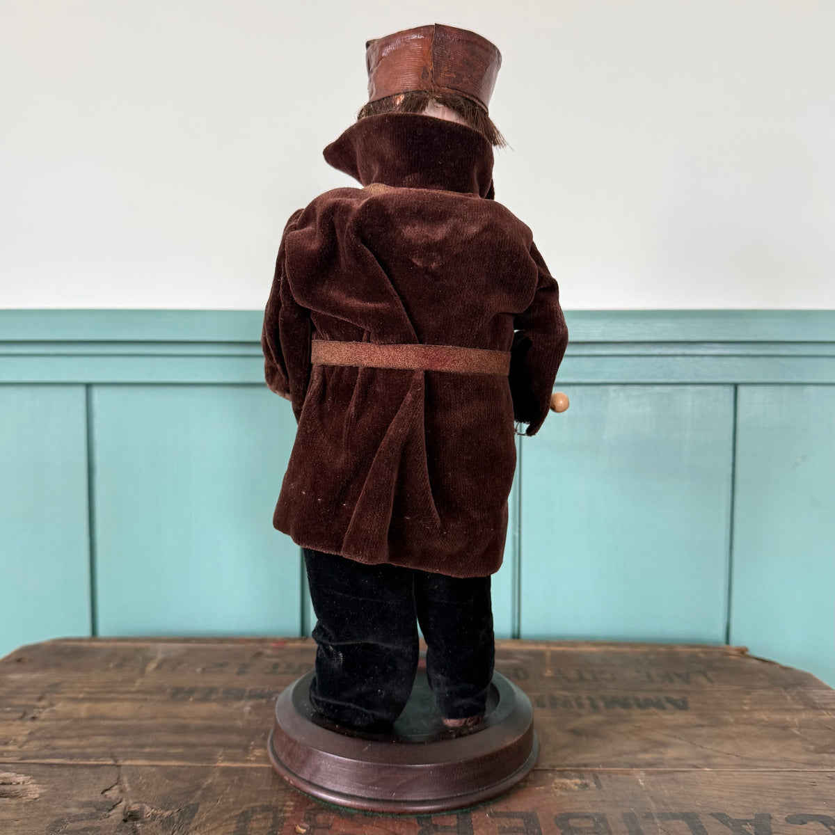 Antique German Organ Grinder Monkey Automaton Recknagel Bisque Head c1900