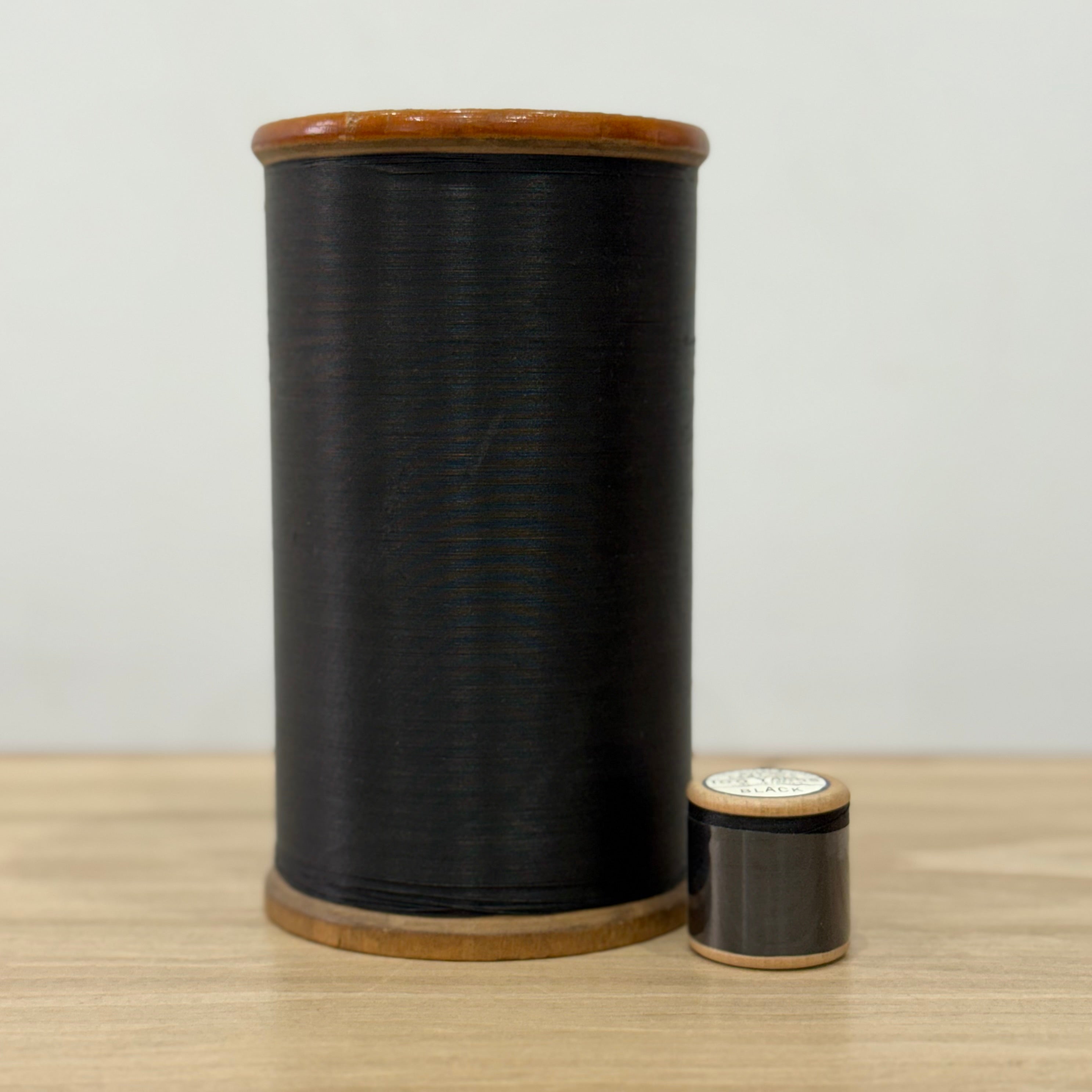 Victorian Edwardian O.N.T. Silk Finish Four Cord Wooden Thread Reel 9600yd