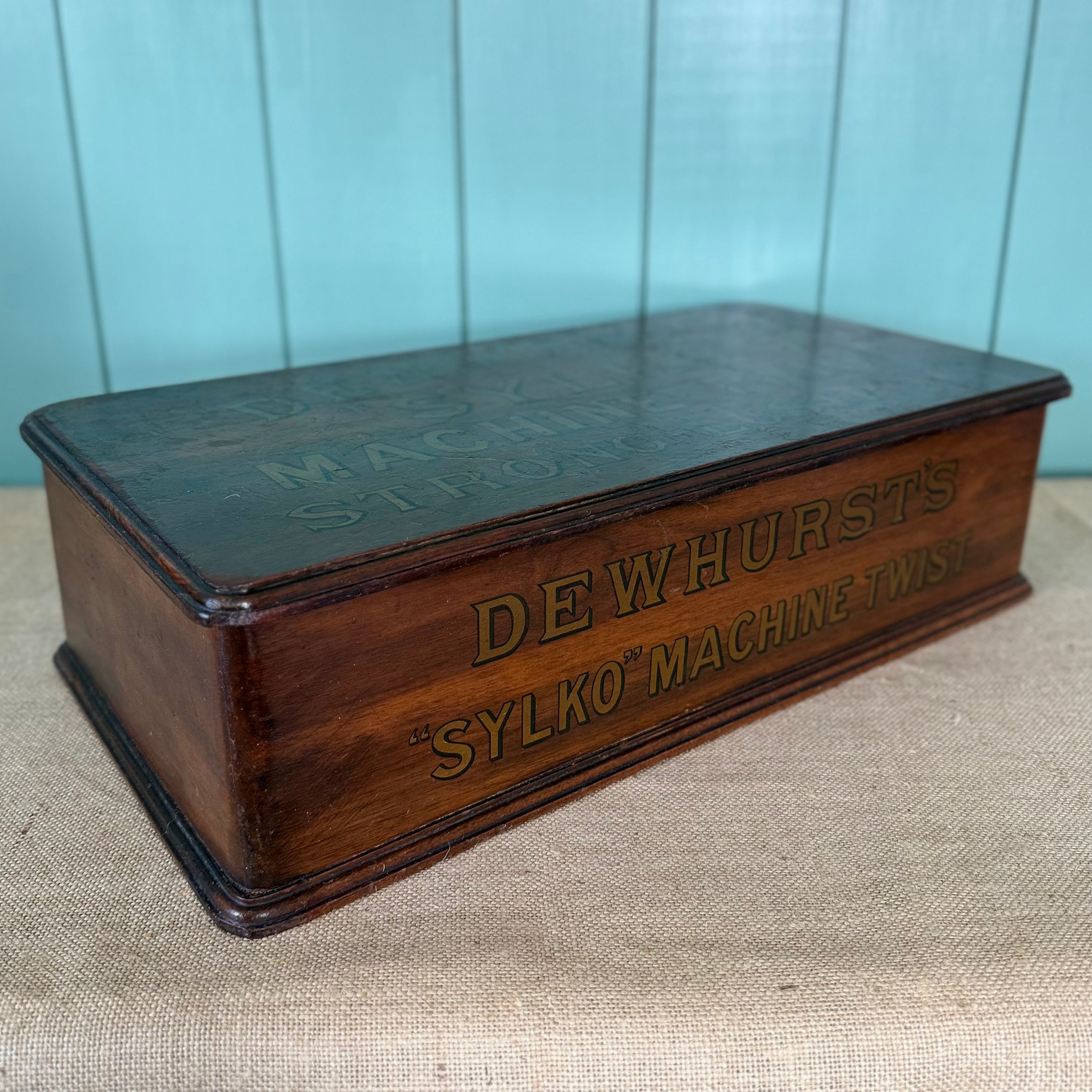 Antique Dewhurst’s Sylko Haberdashery Counter Display Cabinet
