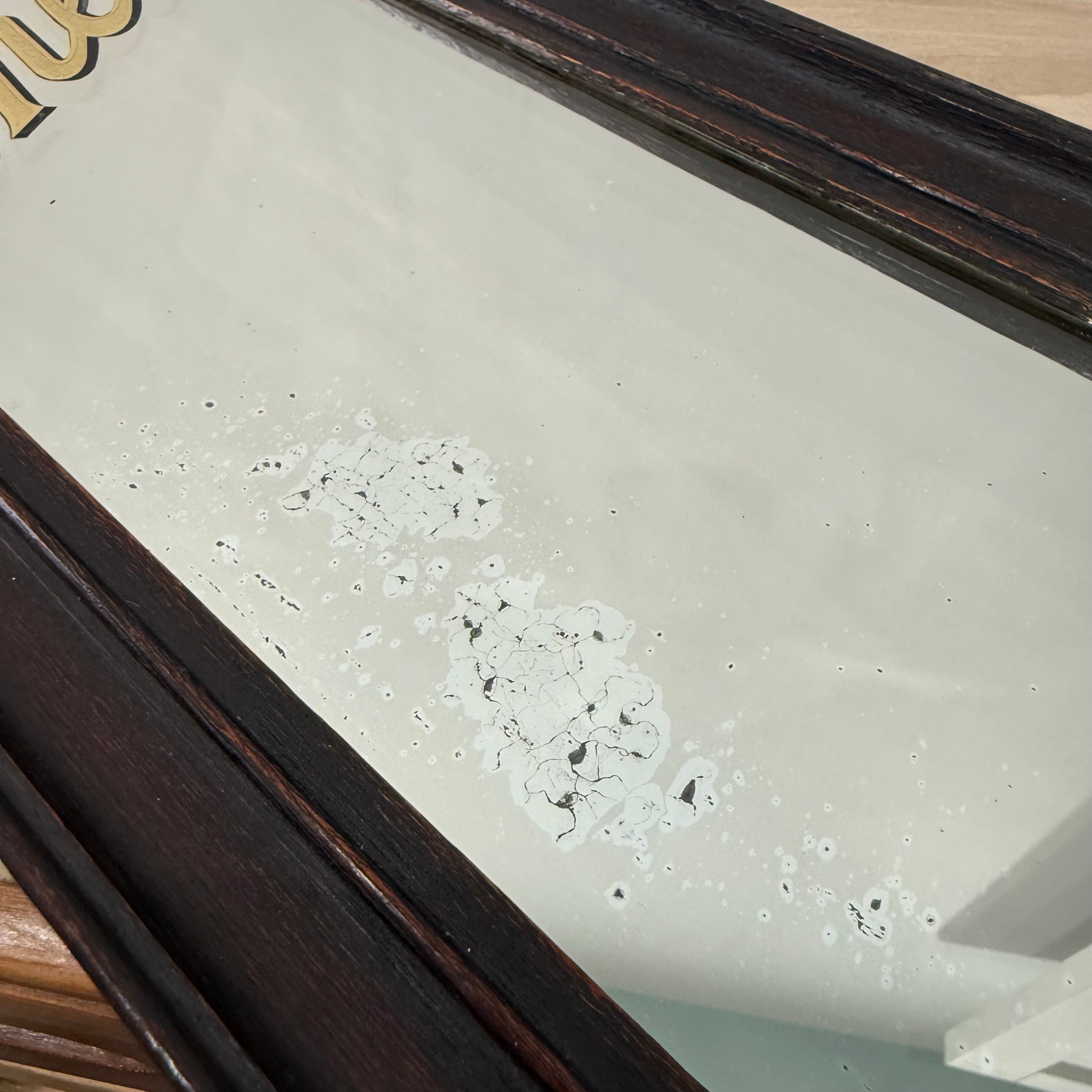 Vintage Shell Petrol Advertising Mirror Royal Warrant British Petroleum BP 1930s