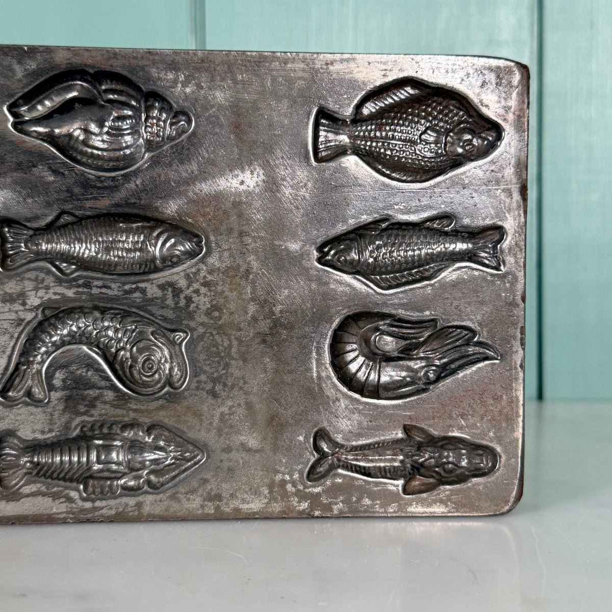 Antique French Létang Fils Fish & Shellfish Chocolate Mould – No. 4144