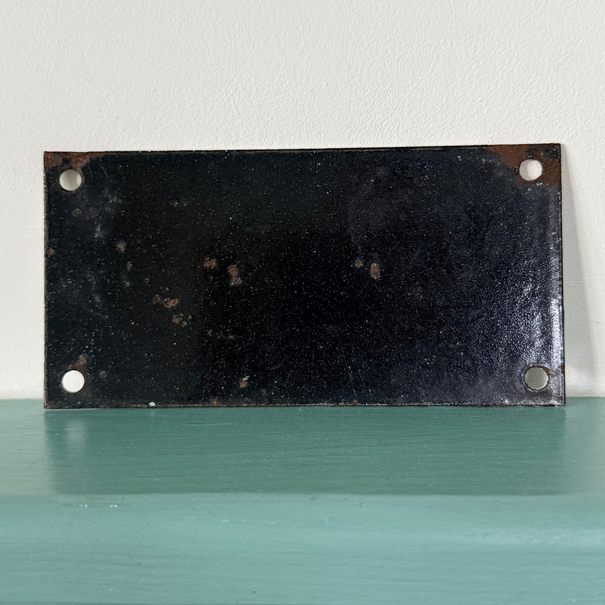 Vintage Enamel Van Safety Warning Sign c.1940s–1960s