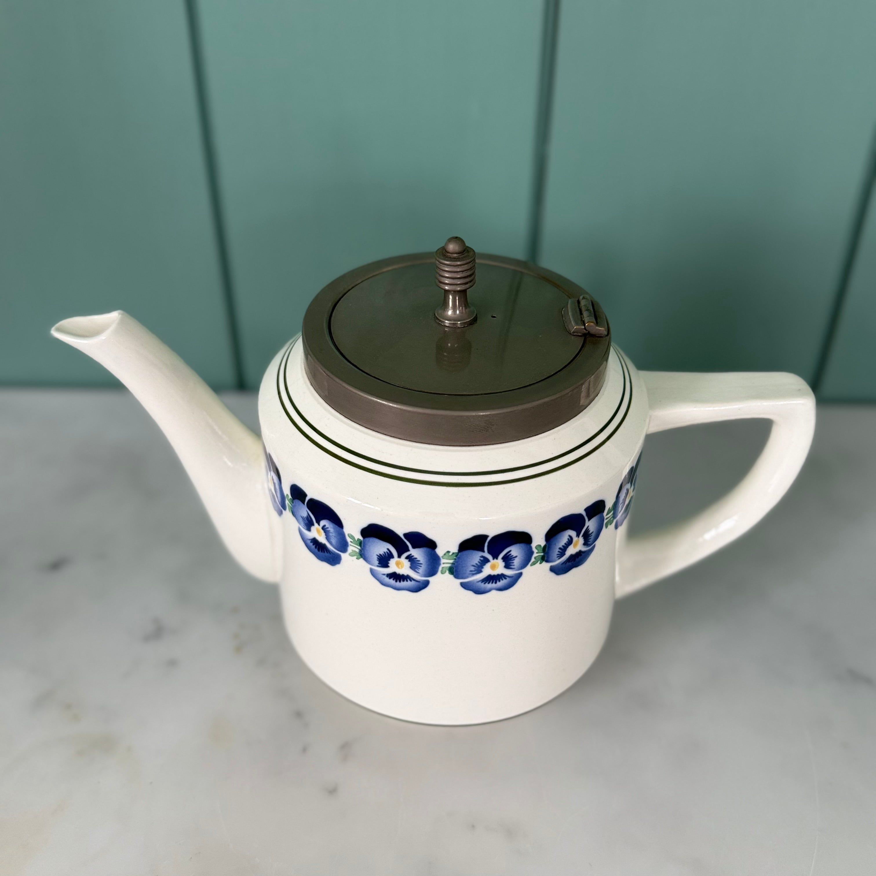 Art Deco WMF Wächtersbach Pansy Teapot Dec. 2194