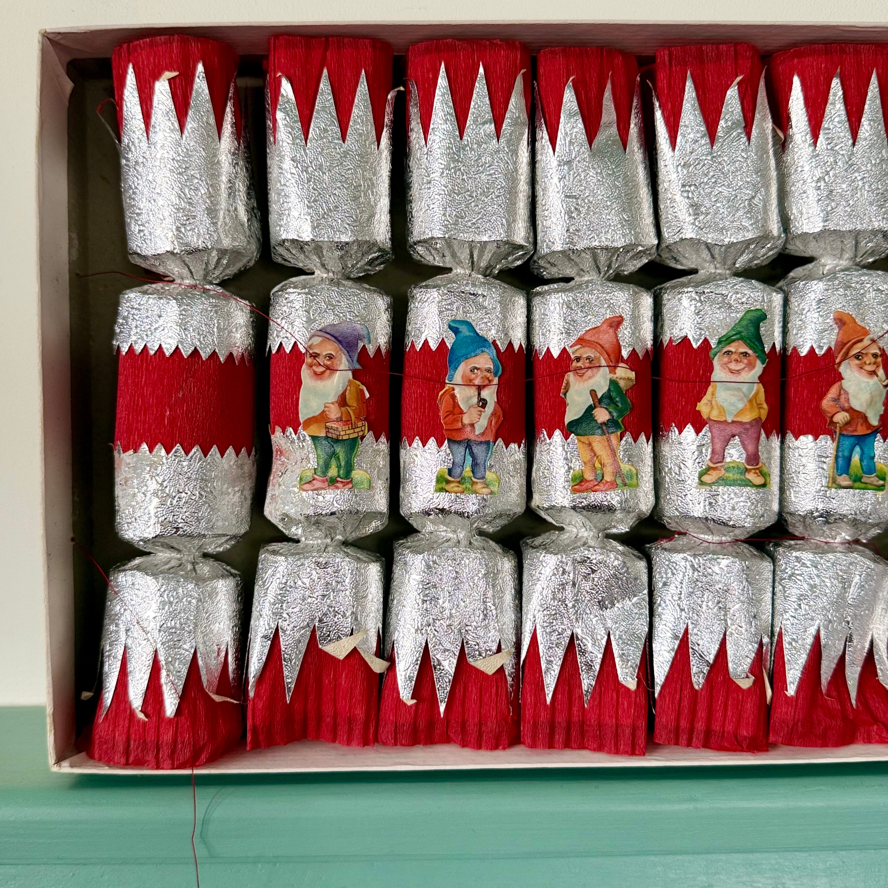 Vintage Mid Century Jack Frost Christmas Crackers Box