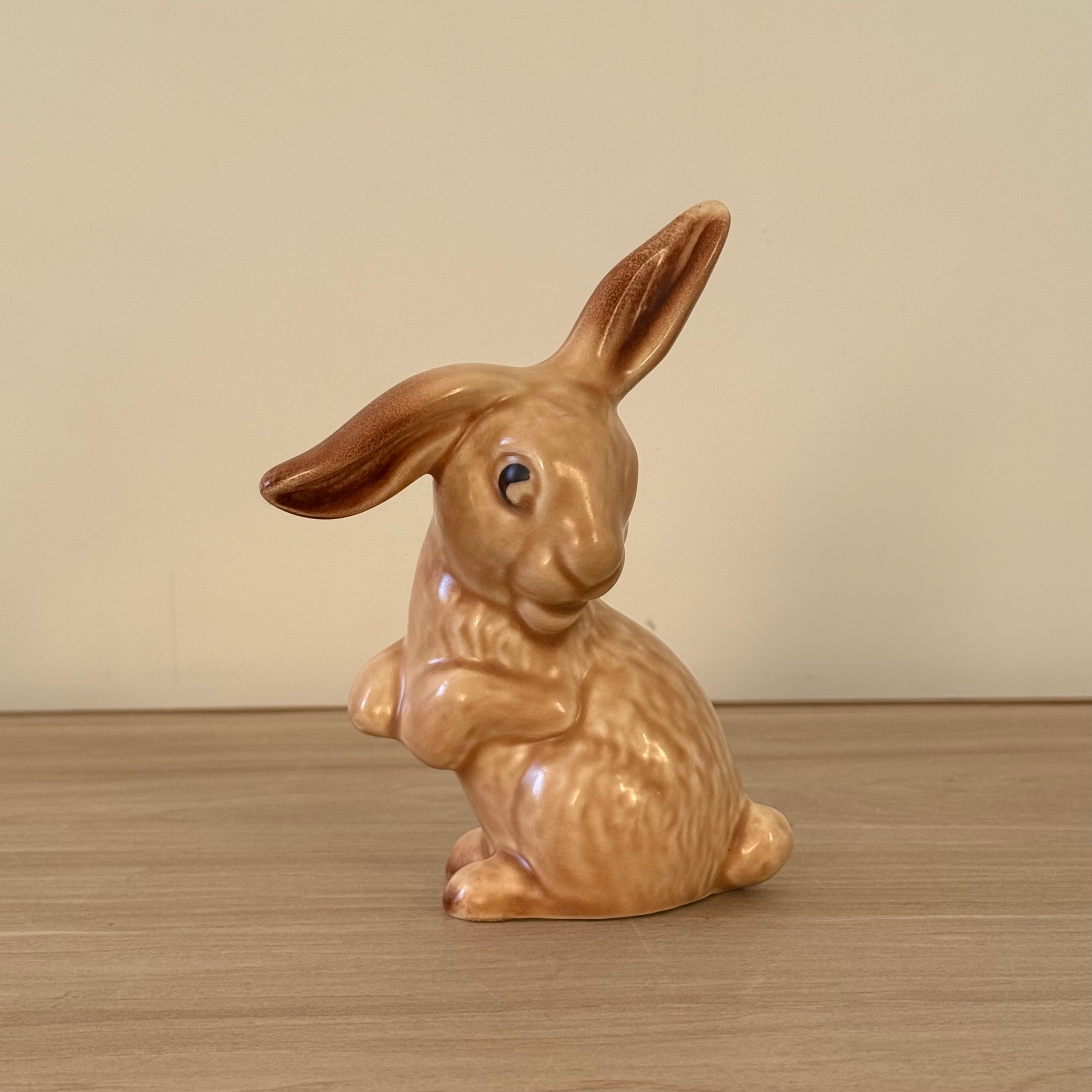 Vintage Sylvac Brown Rabbit Figure Standing Upright