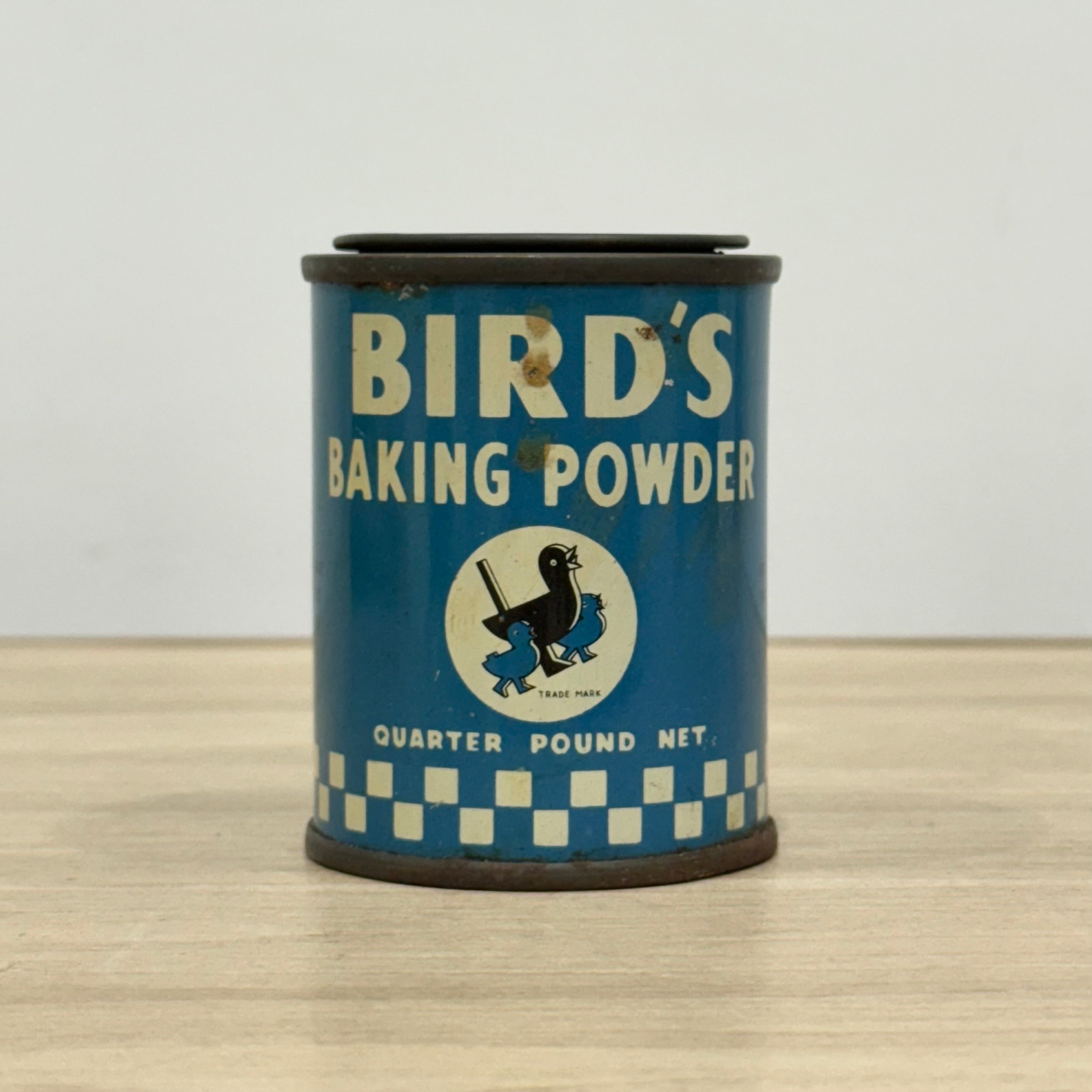 Bird’s Baking Powder Tin, Quarter Pound, Alfred Bird & Sons, Birmingham