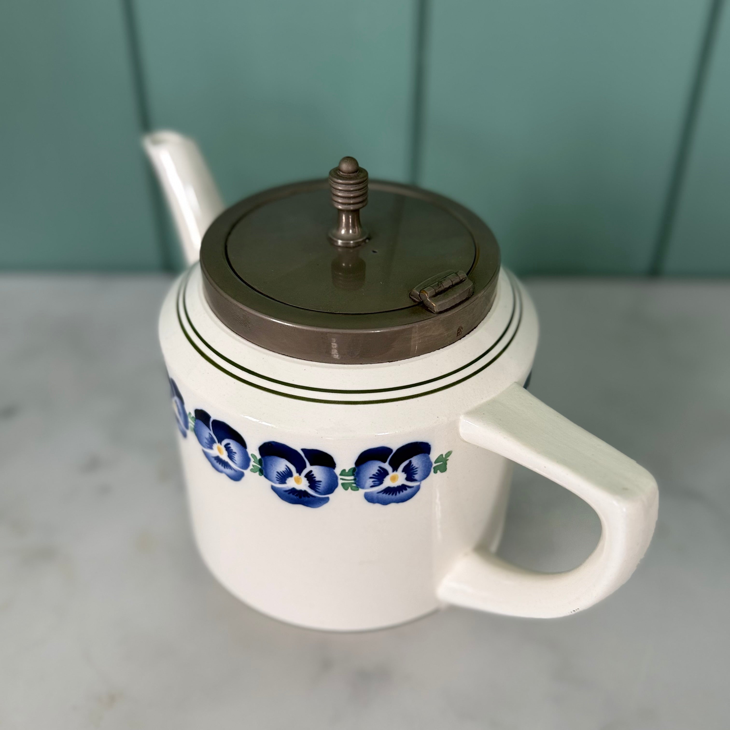 Art Deco WMF Wächtersbach Pansy Teapot Dec. 2194