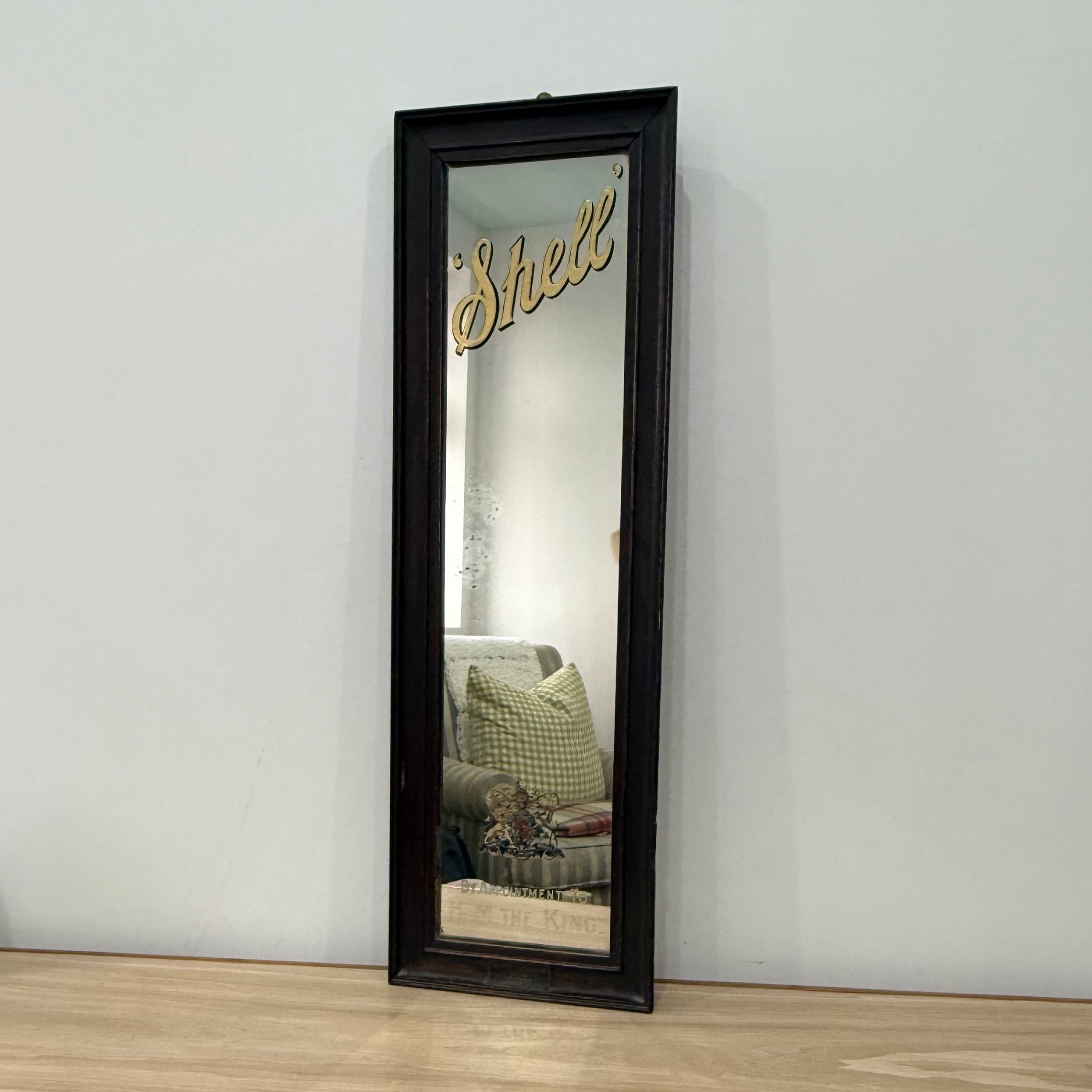 Vintage Shell Petrol Advertising Mirror Royal Warrant British Petroleum BP 1930s