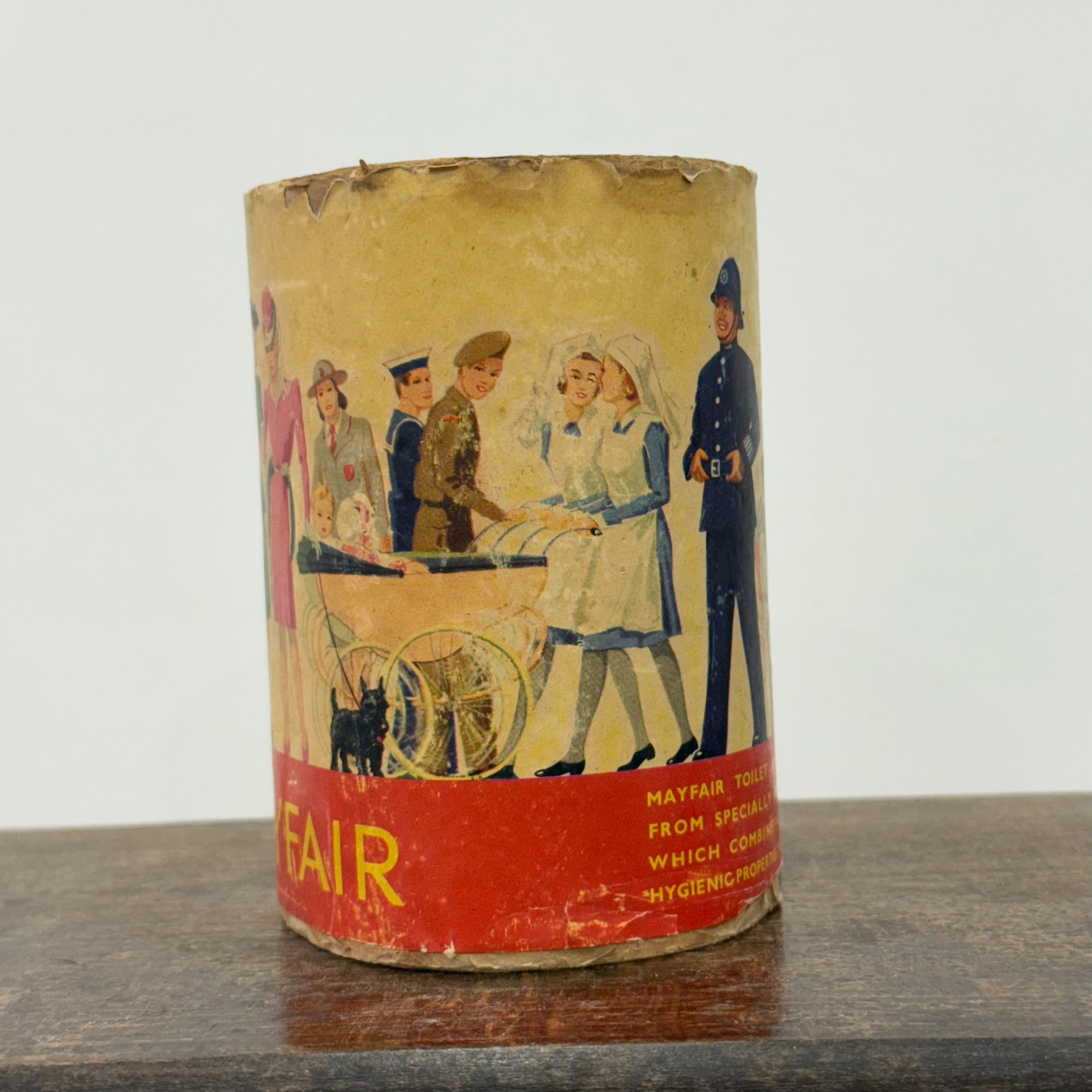 Vintage Mayfair Toilet Roll with Illustrated London Underground Scene Wrapper