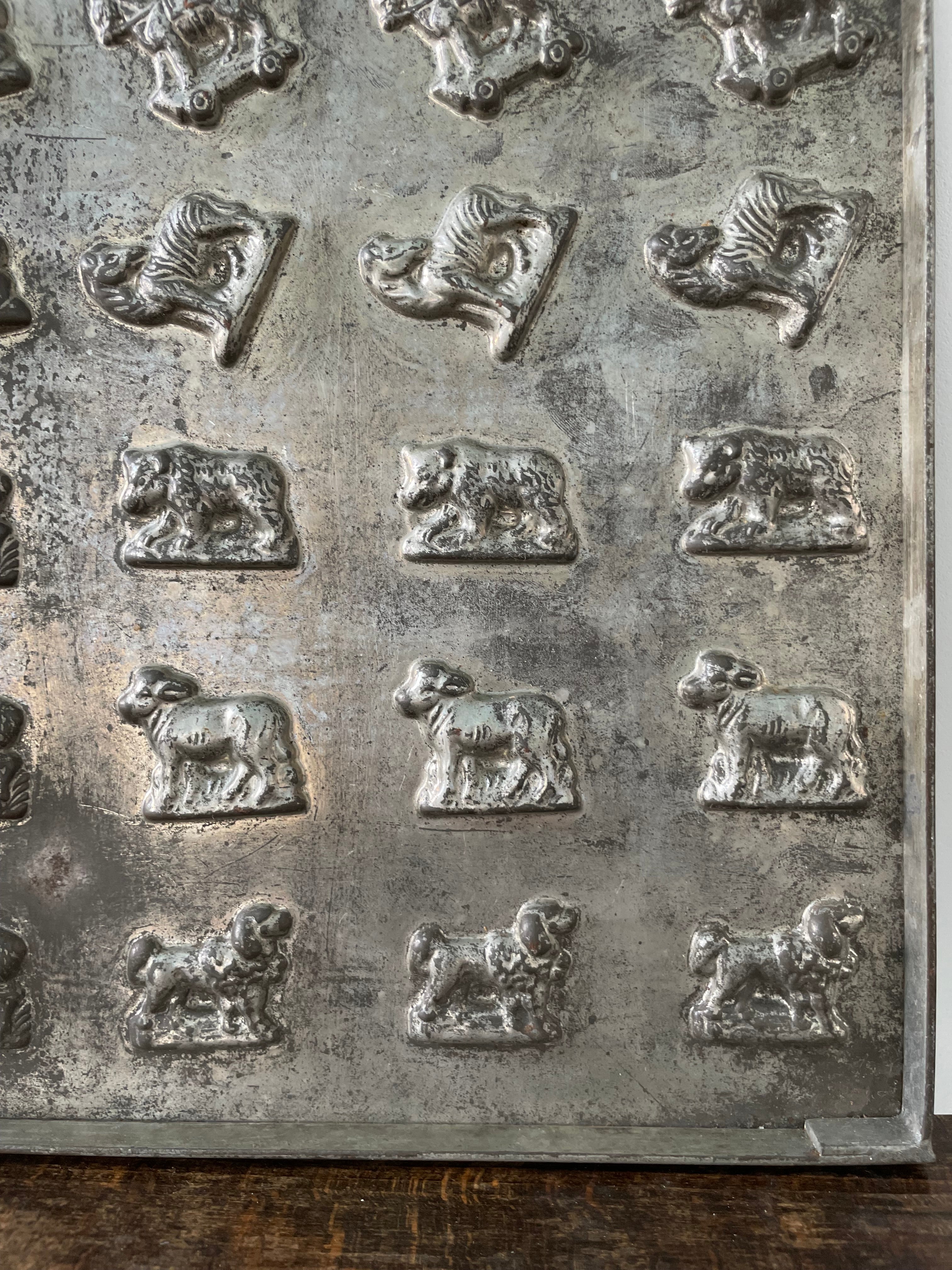 Antique Anton Reiche Chocolate Mould Tray with Animals – c.1920s
