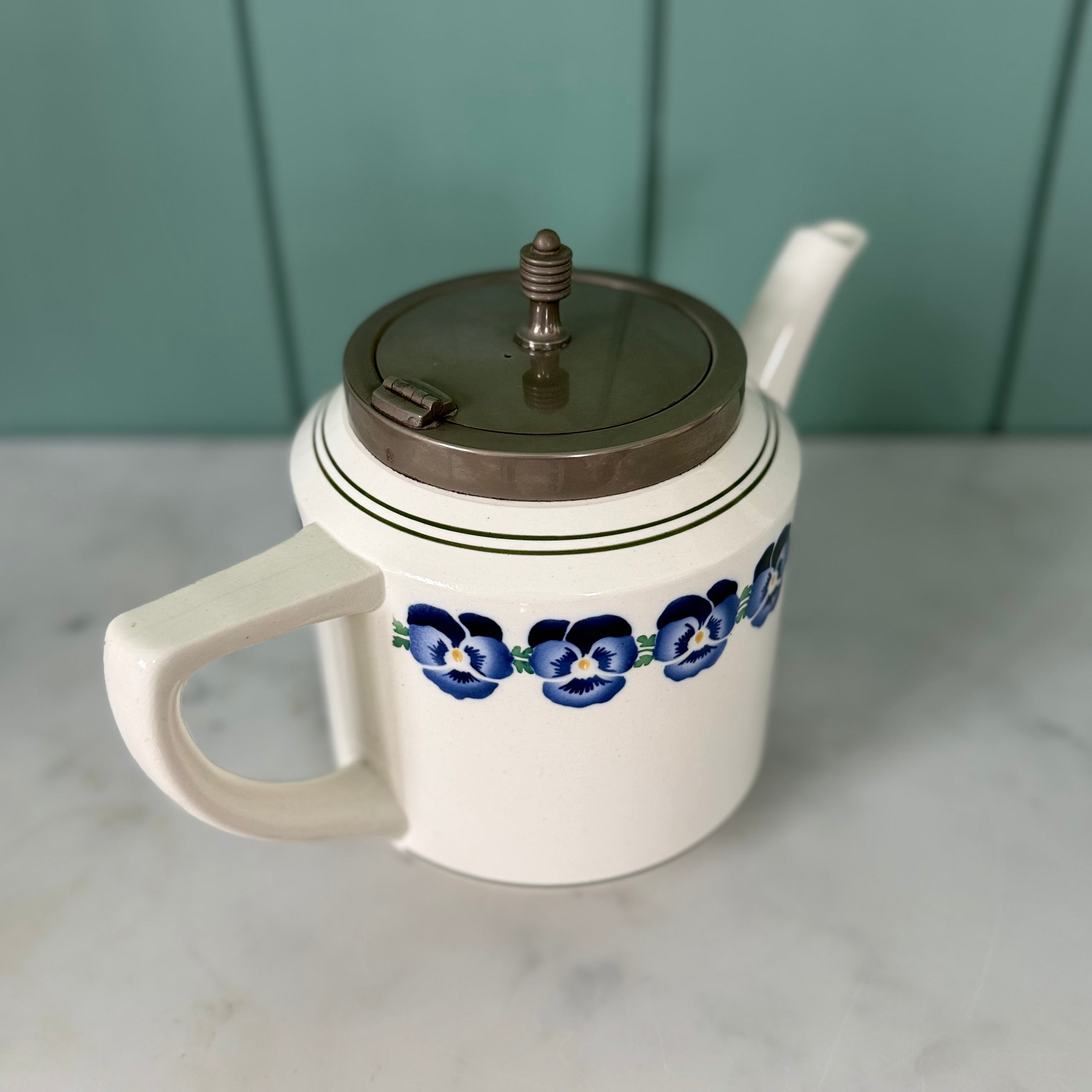 Art Deco WMF Wächtersbach Pansy Teapot Dec. 2194