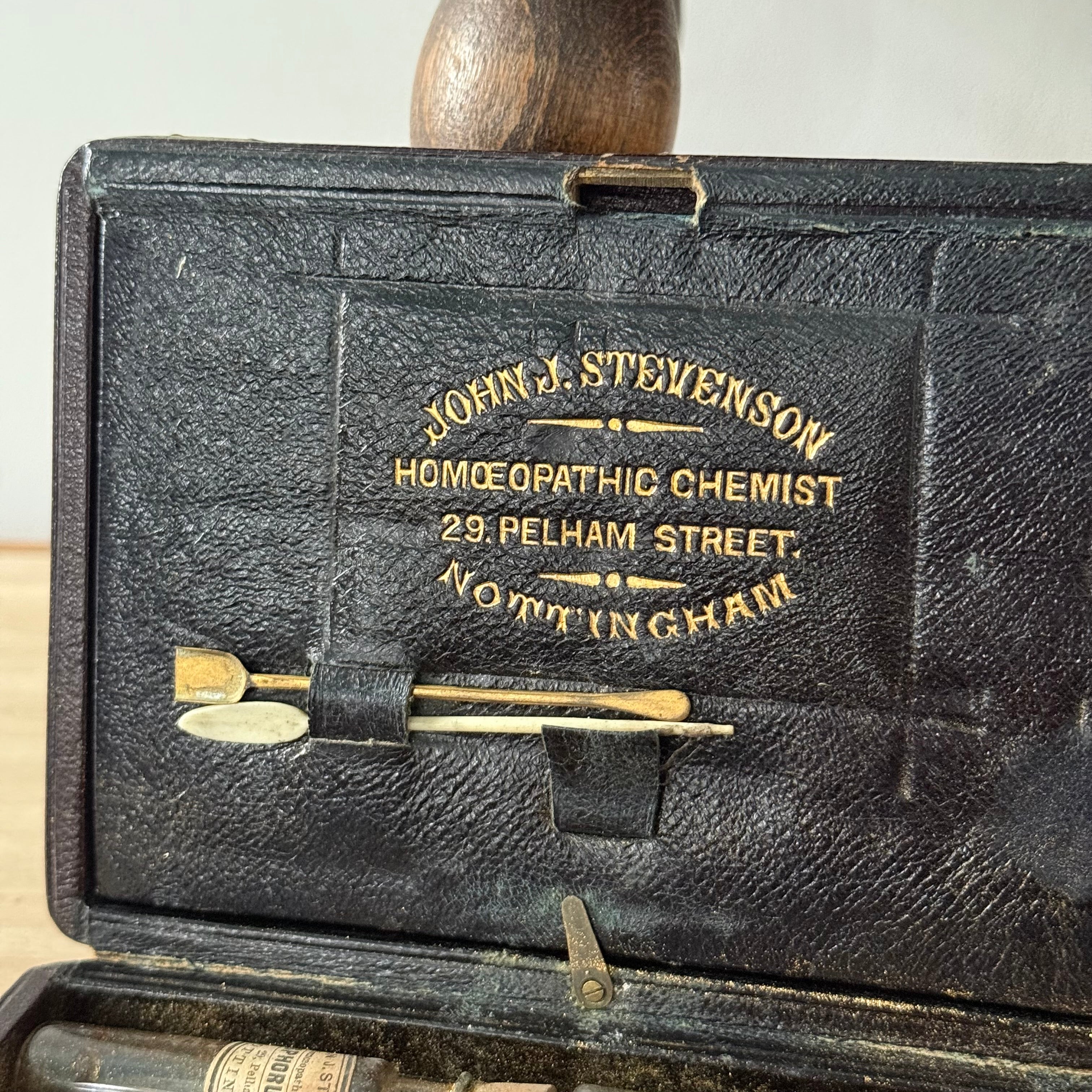 Antique Homeopathic Chemist’s Remedy Case by John J. Stevenson Nottingham