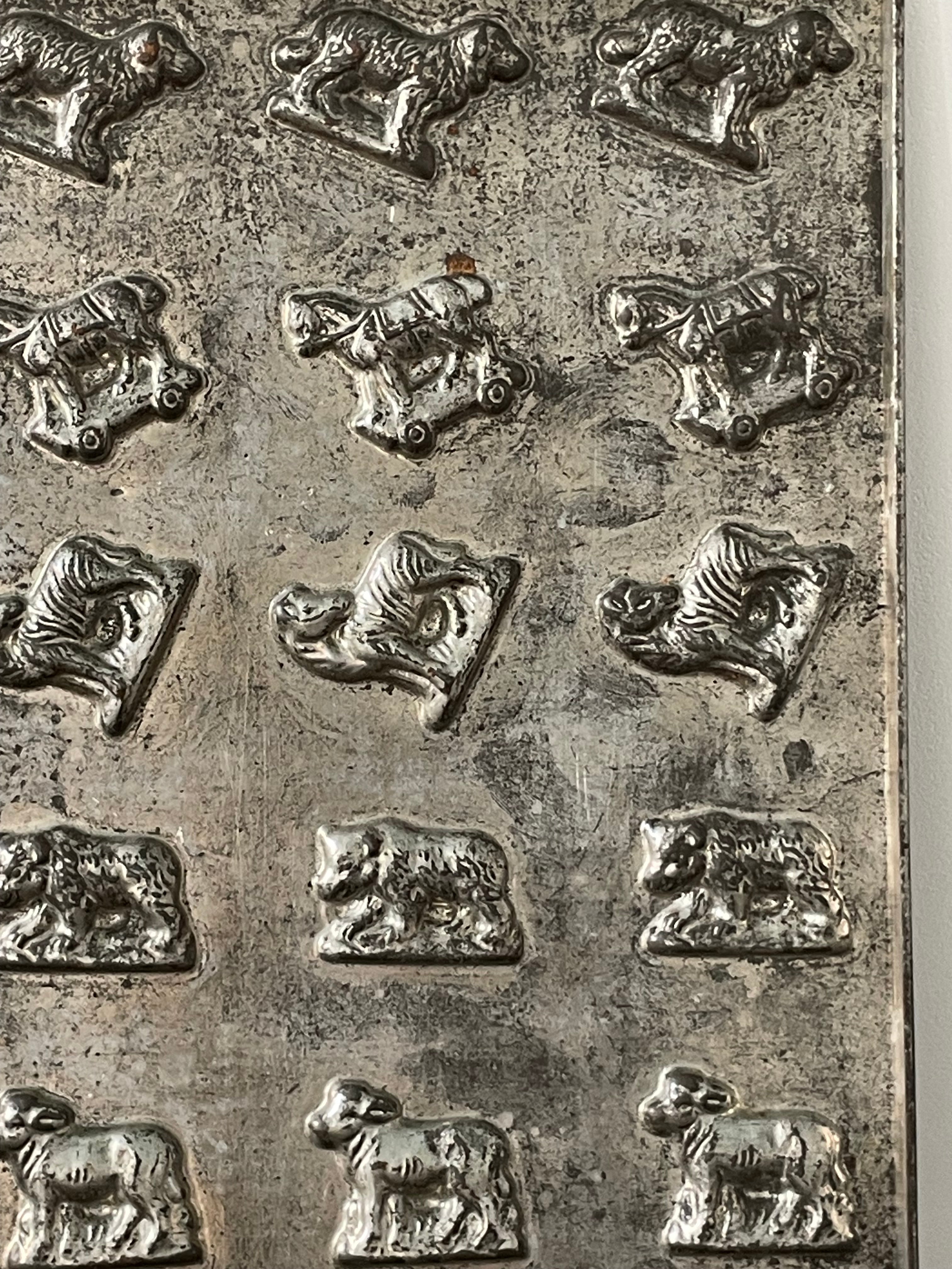 Antique Anton Reiche Chocolate Mould Tray with Animals – c.1920s