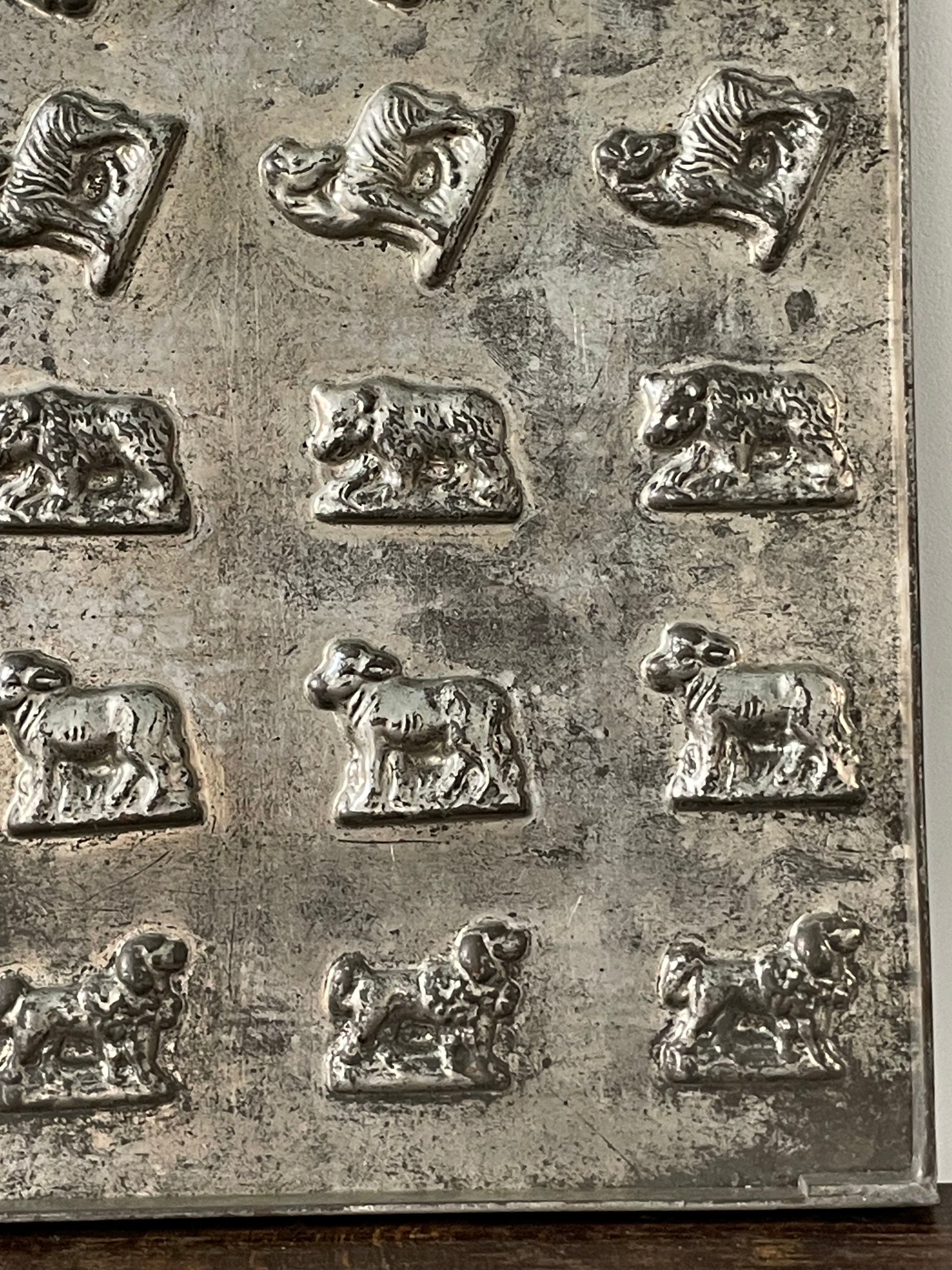 Antique Anton Reiche Chocolate Mould Tray with Animals – c.1920s