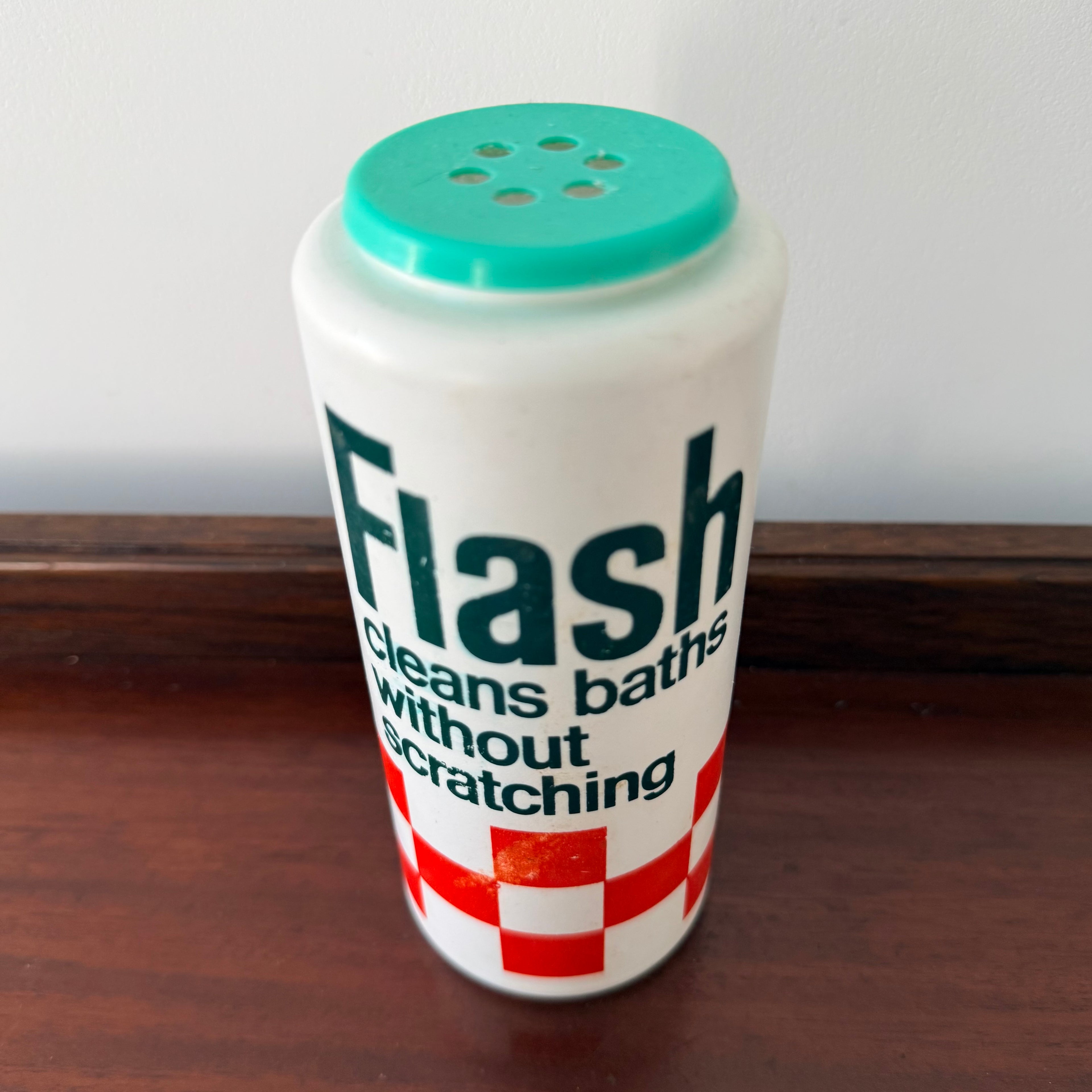 Flash Bathroom Cleaner Shaker Vintage P&G Advertising Container