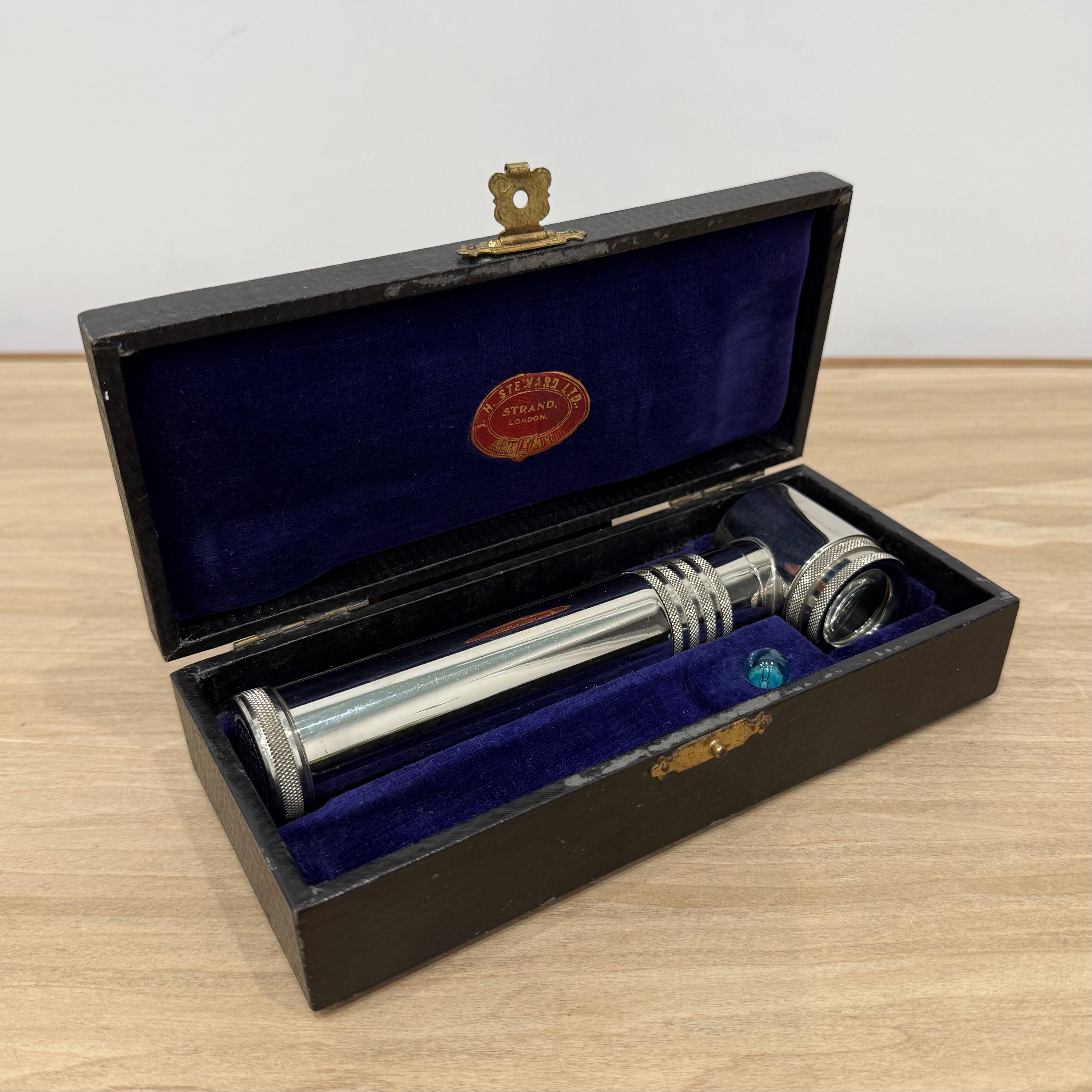 Edwardian Optometrist’s Examination Light by J. H. Steward, London