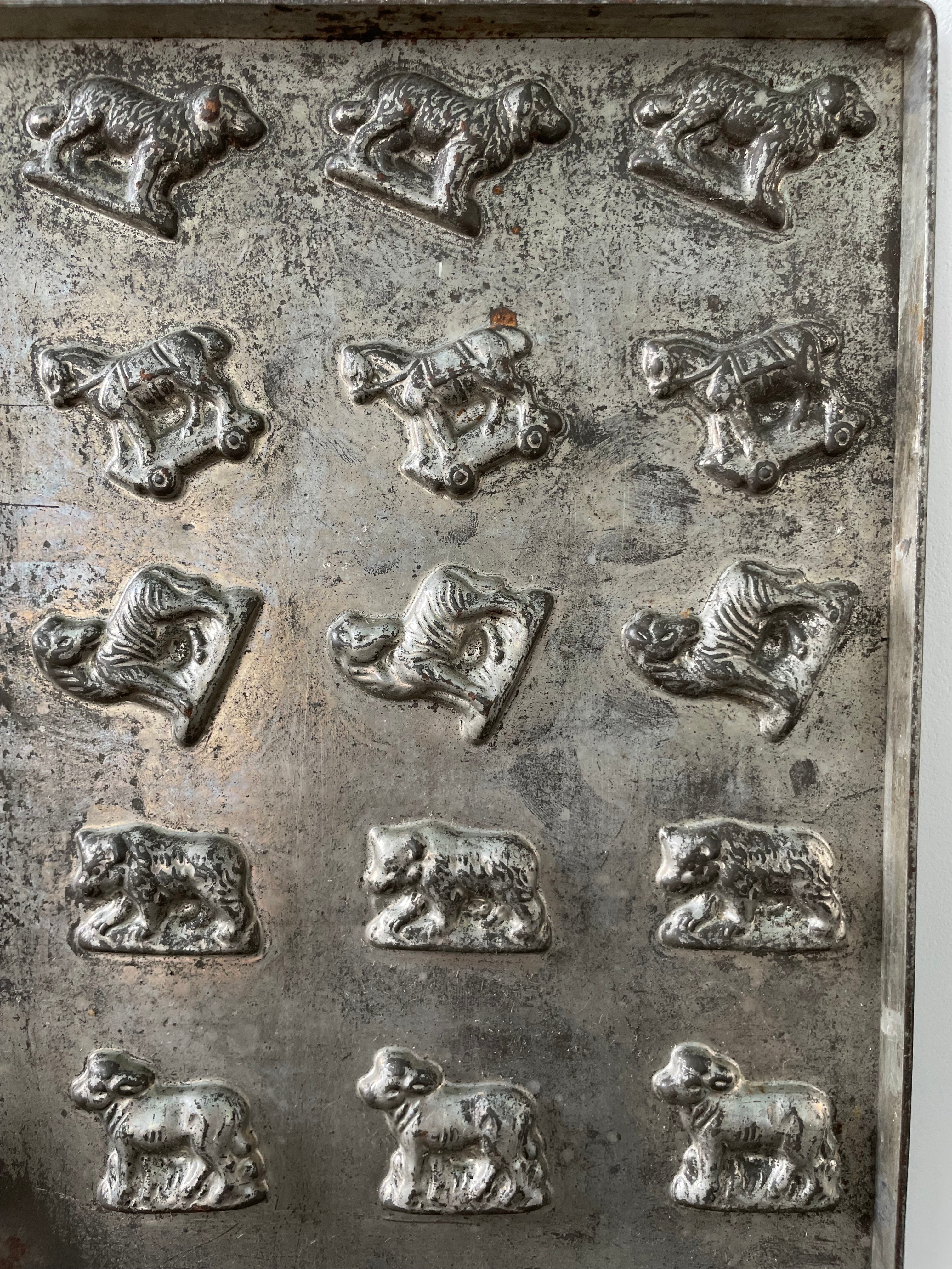 Antique Anton Reiche Chocolate Mould Tray with Animals – c.1920s