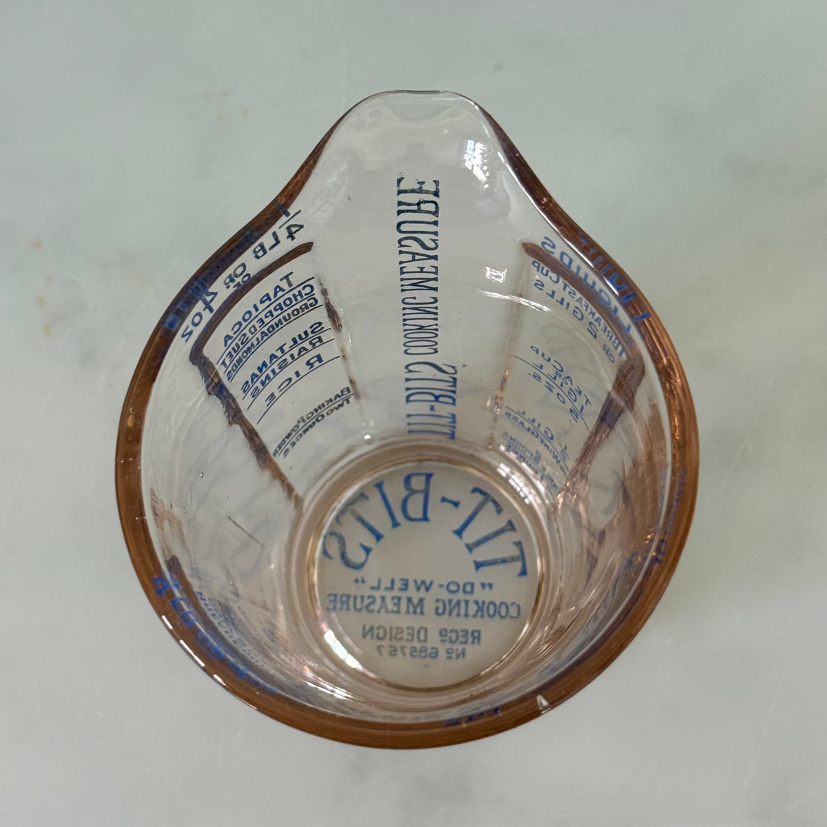Antique Tit-Bits Do-Well Glass Cooking Measure – c.1920s