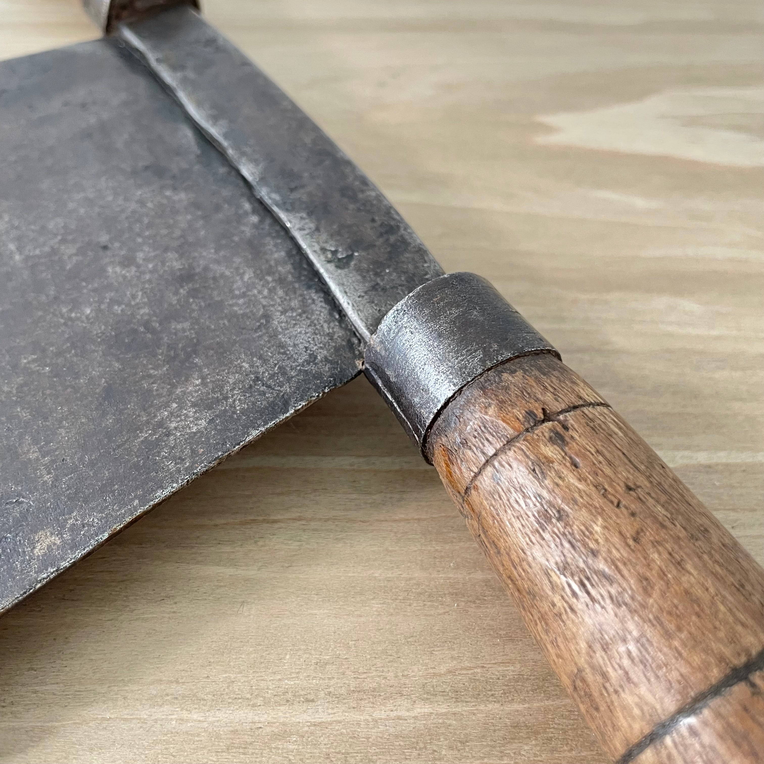 Large Antique Double-Handled Herb Chopper - 19th–Early 20th Century Kitchenalia