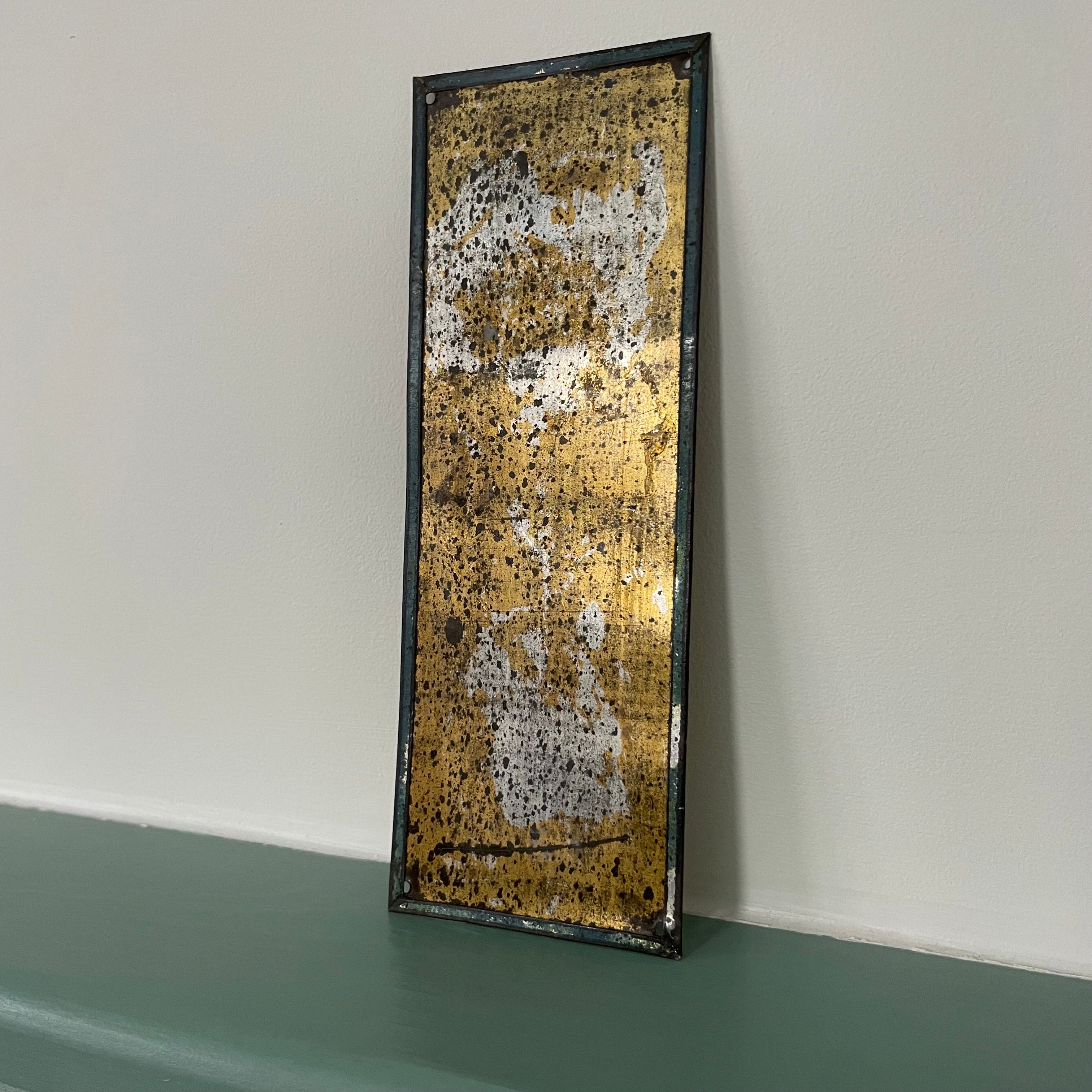 Vintage Brasso Tin Sign Door Plate – French “Brasso Pour Métaux” c.1920-1930s