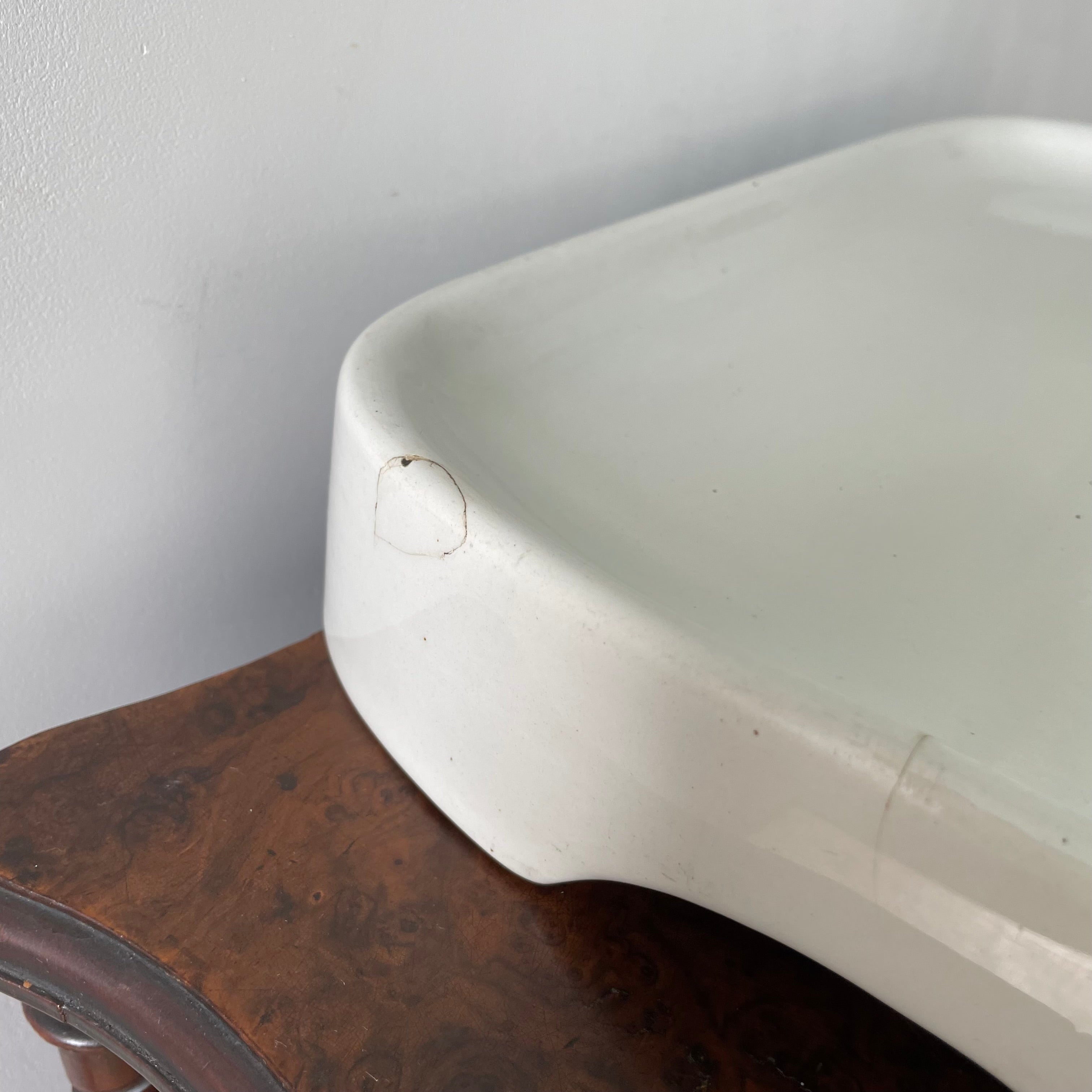 Antique Ironstone Pure Lard Slab – Berry & Warmington Liverpool c.1920s–1930s