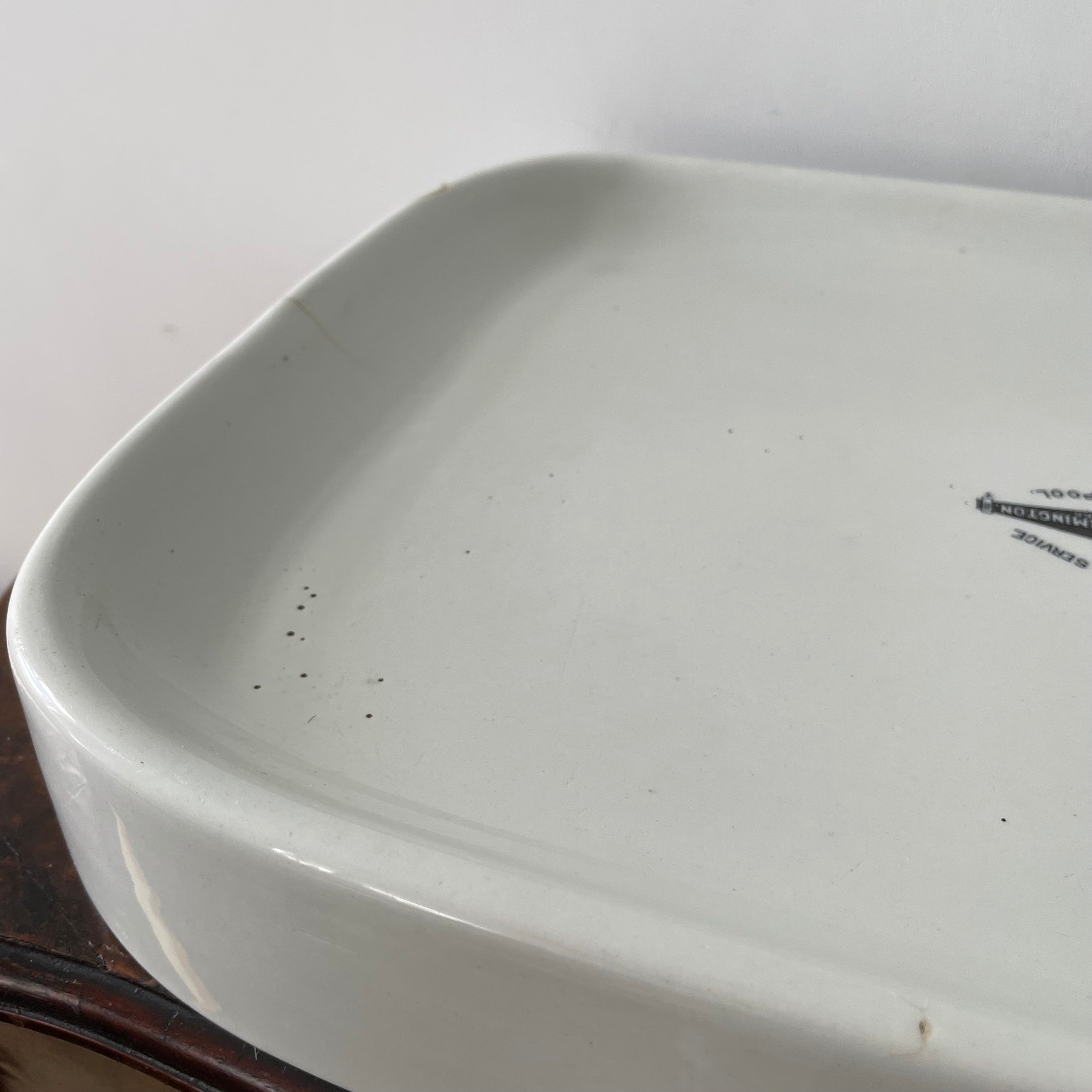 Antique Ironstone Pure Lard Slab – Berry & Warmington Liverpool c.1920s–1930s