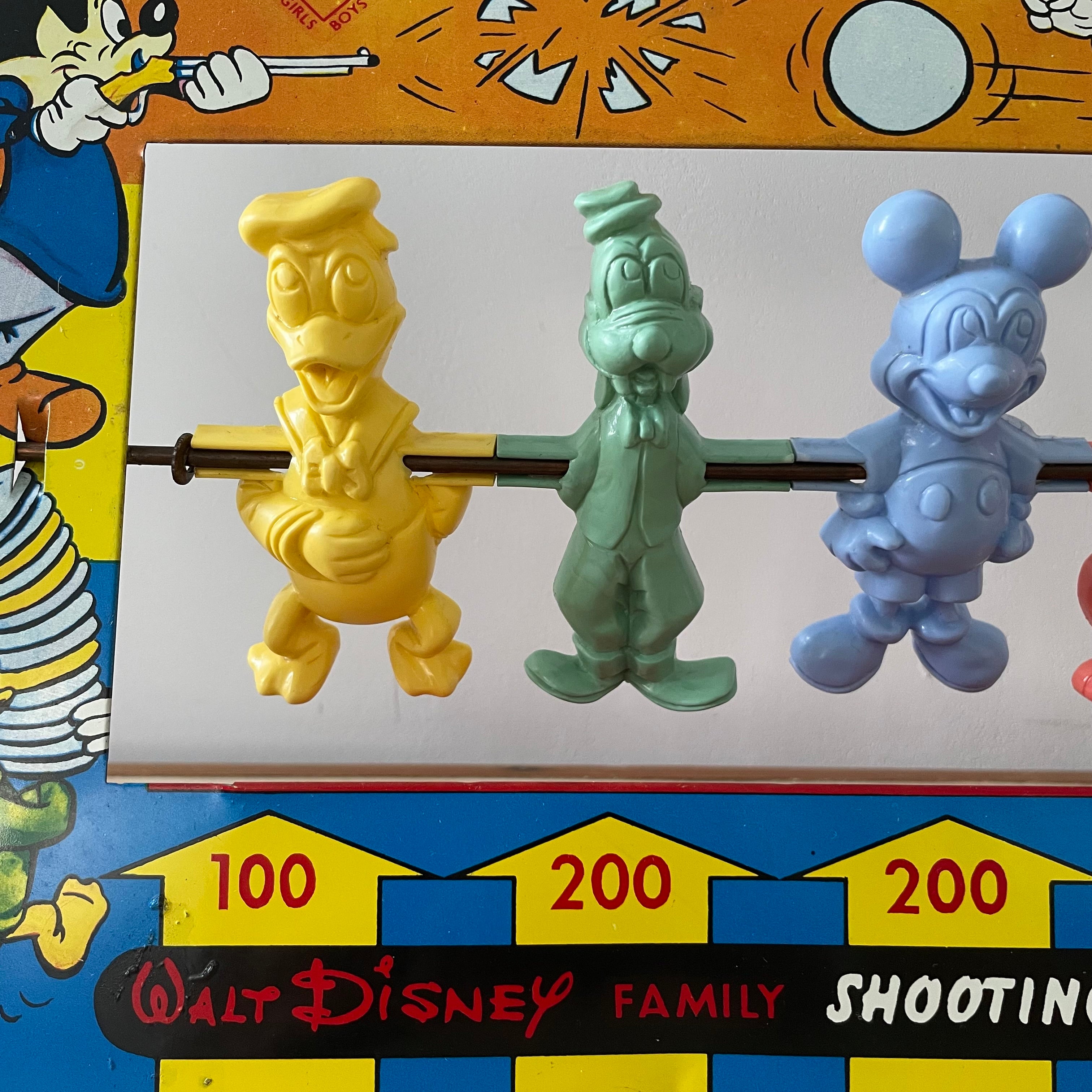 Vintage 1950s Disney Family Shooting Gallery – Marx Toys – Complete with Original Cork Gun