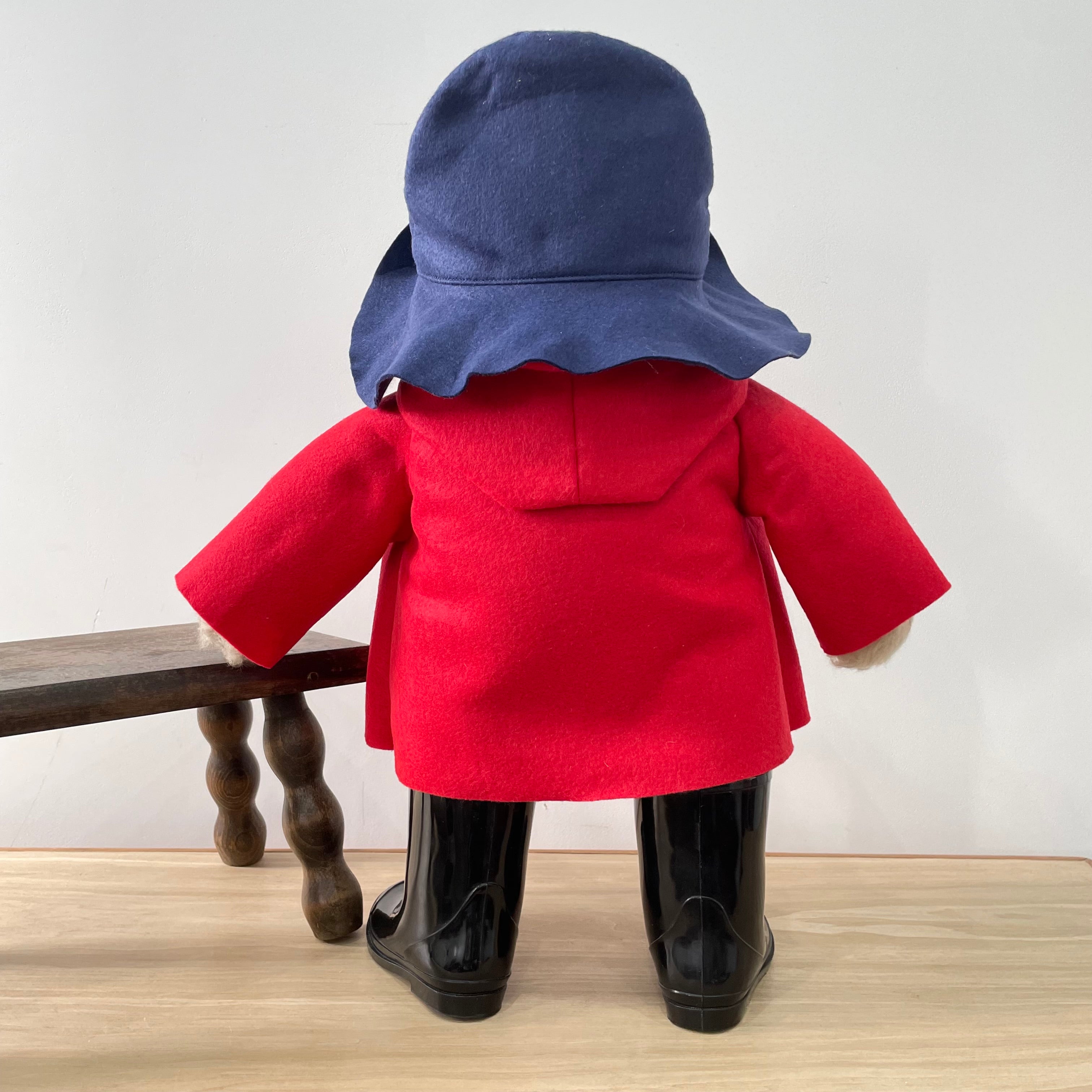 1972 Gabrielle Designs Paddington Bear – 18" – Red Duffle Coat, Navy Hat, Black Boots