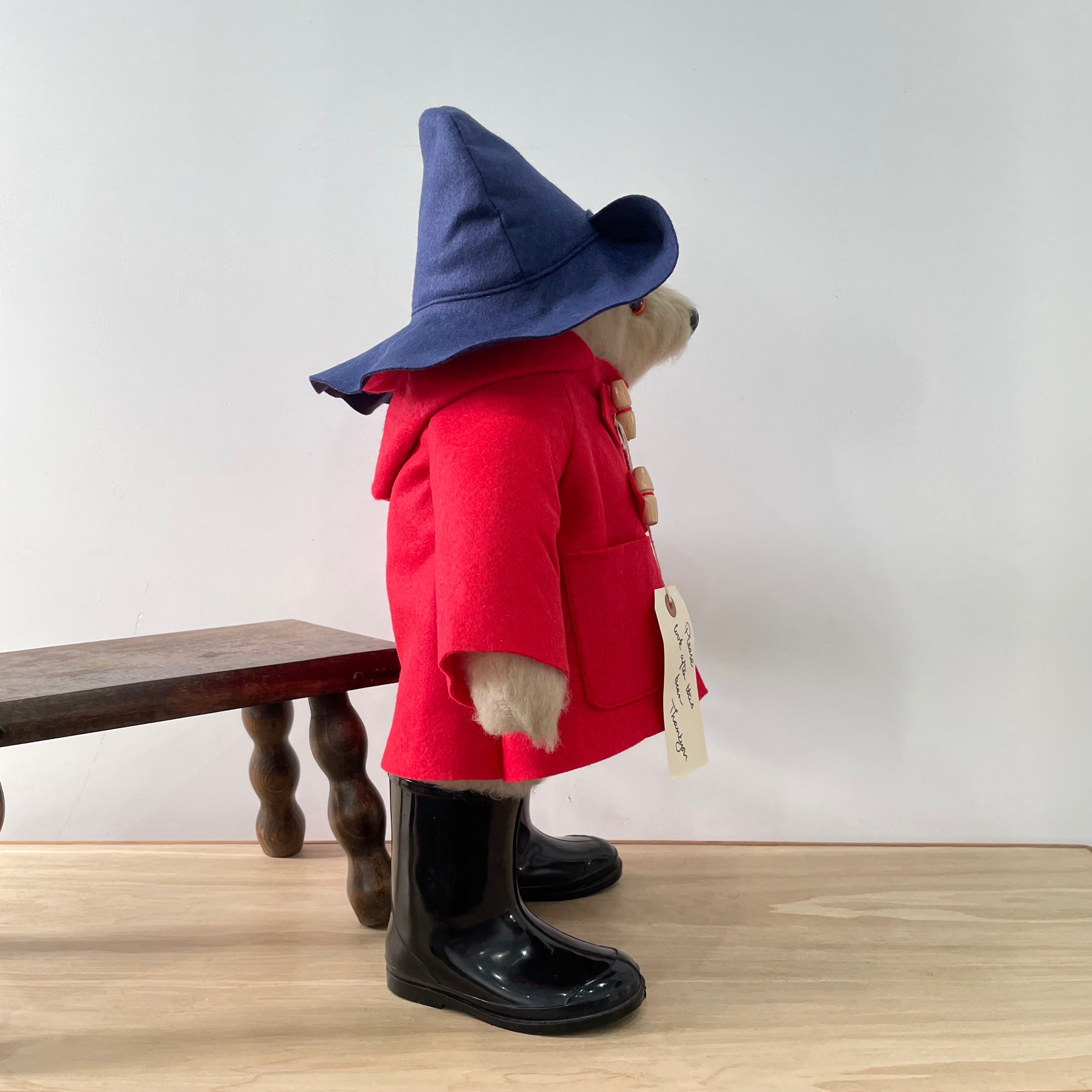 1972 Gabrielle Designs Paddington Bear – 18" – Red Duffle Coat, Navy Hat, Black Boots