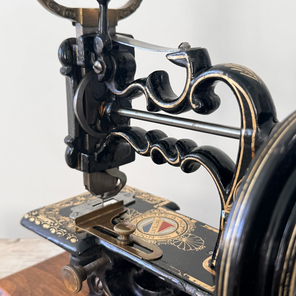 Antique Victorian James G. Weir Hand-Crank Sewing Machine c.1870s