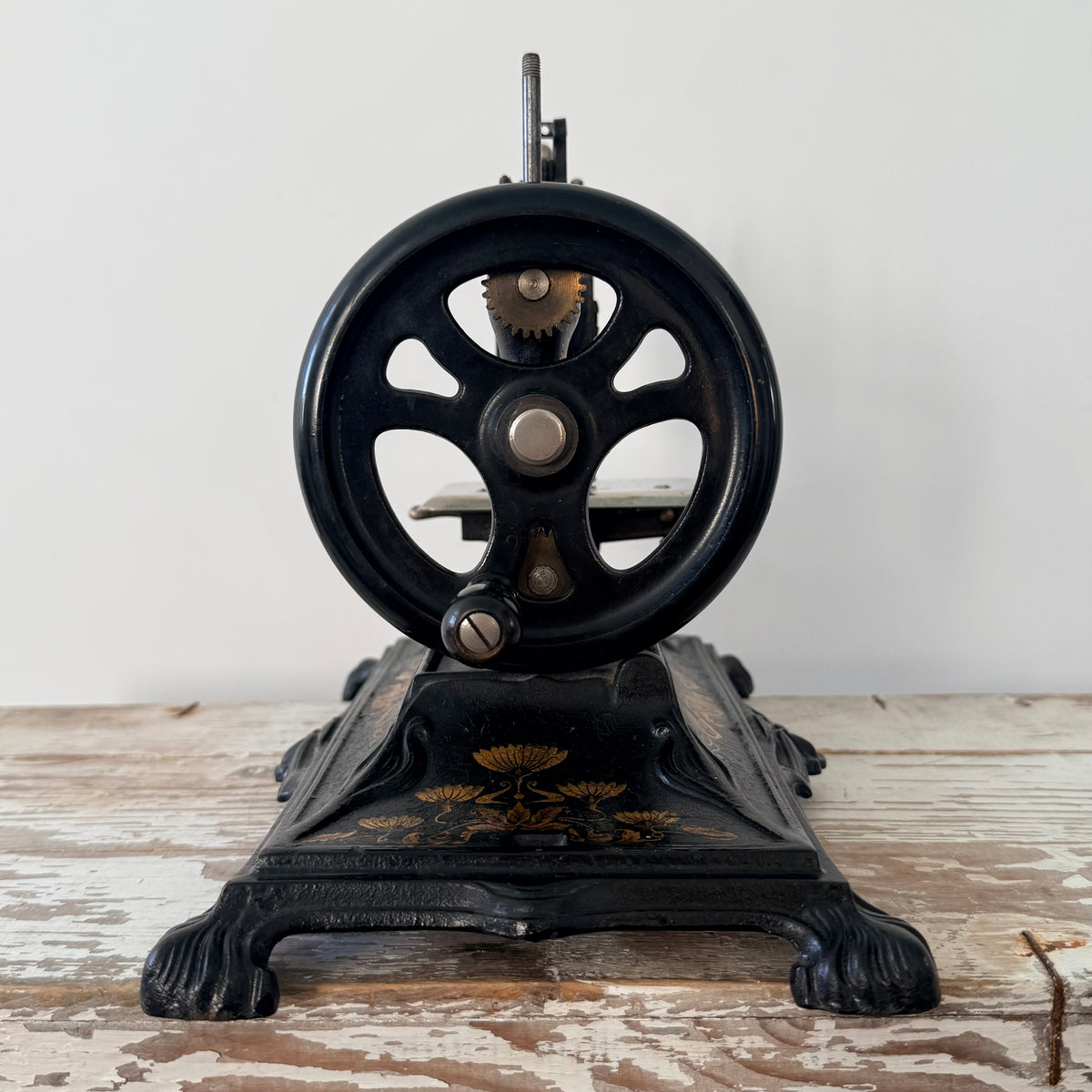 Antique F. W. Müller No. 12 Hand Crank Sewing Machine c.1900