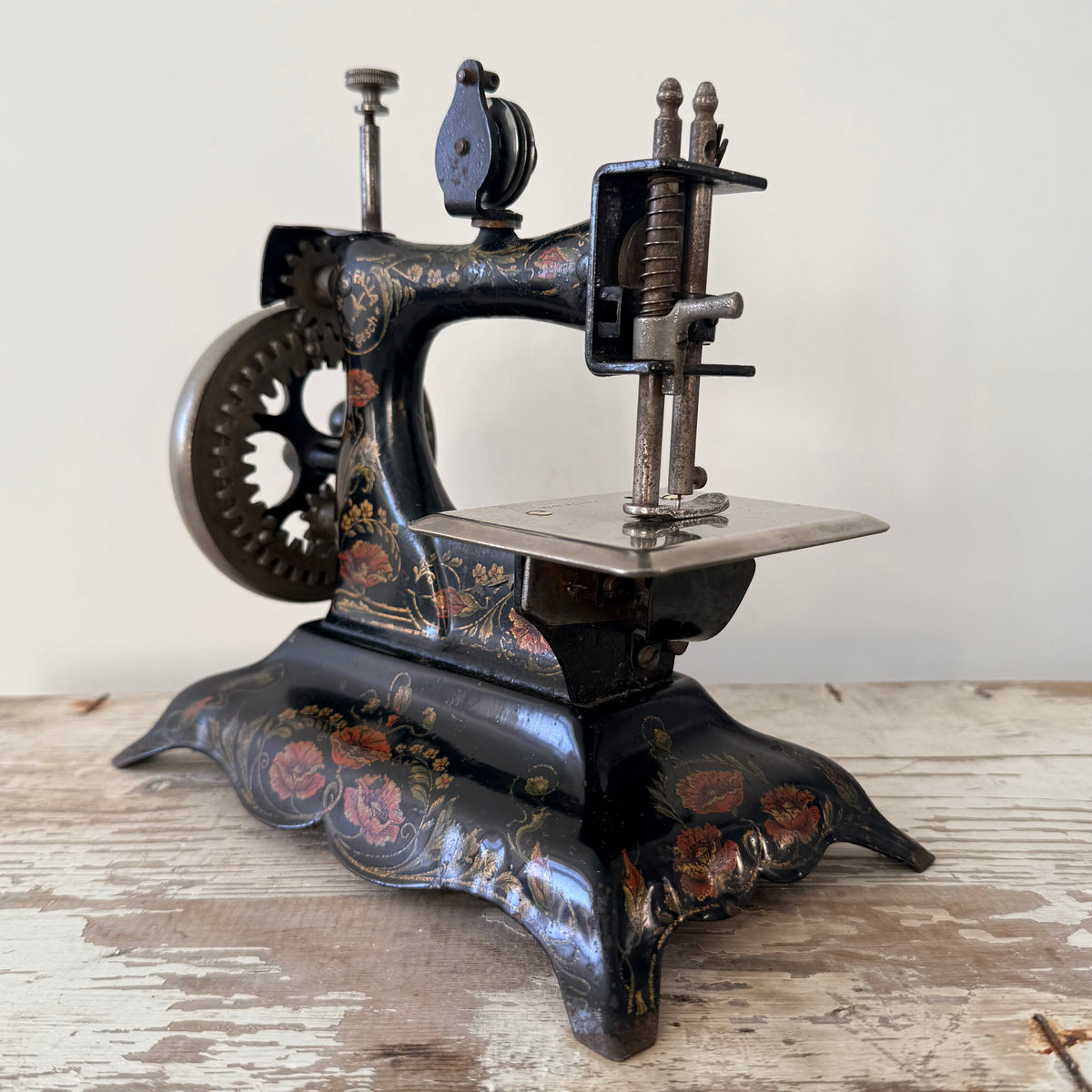 Antique German Westfalia No. 7 Miniature Hand-Crank Sewing Machine c.1900