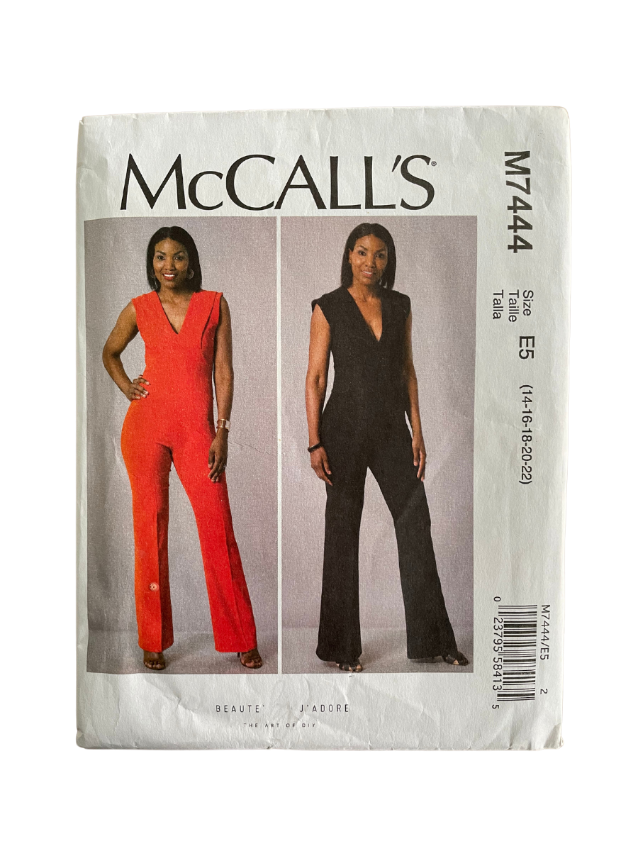 McCalls M7444 Womens Size 14-22 Jumpsuit FF *