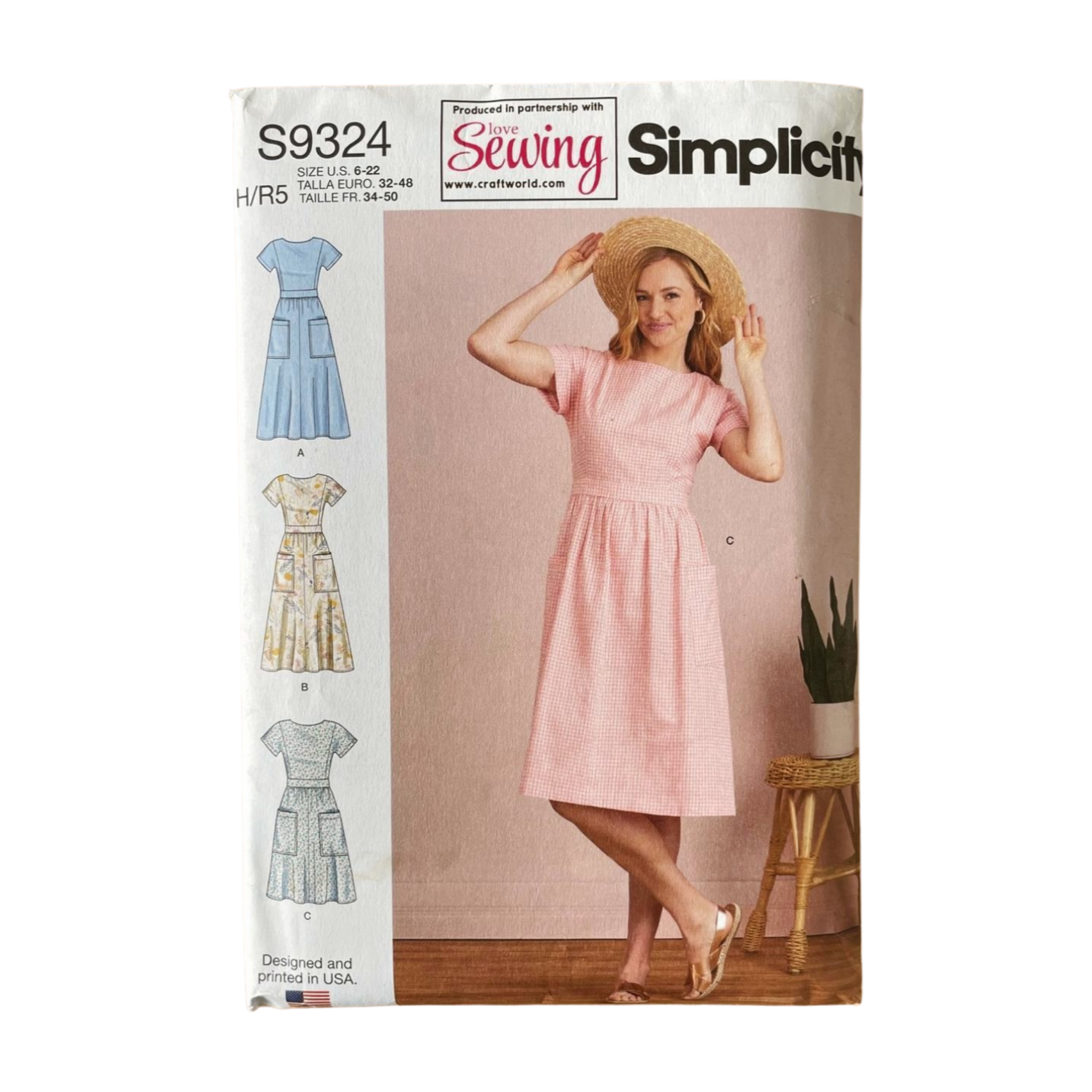 Simplicity S9324 Womens Size 6-22 Dress FF